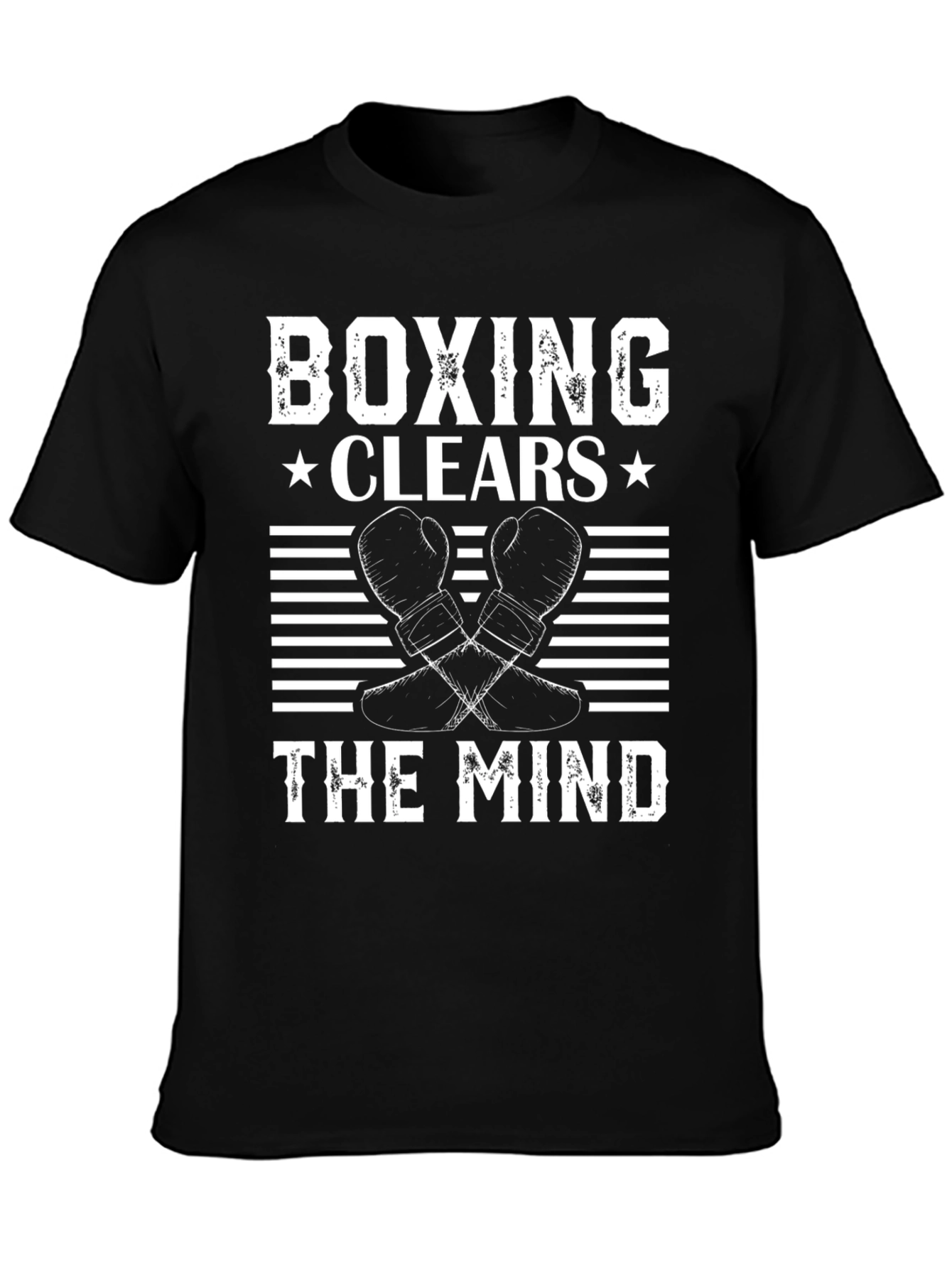 Boxing Clears The Mind Graphic Tee