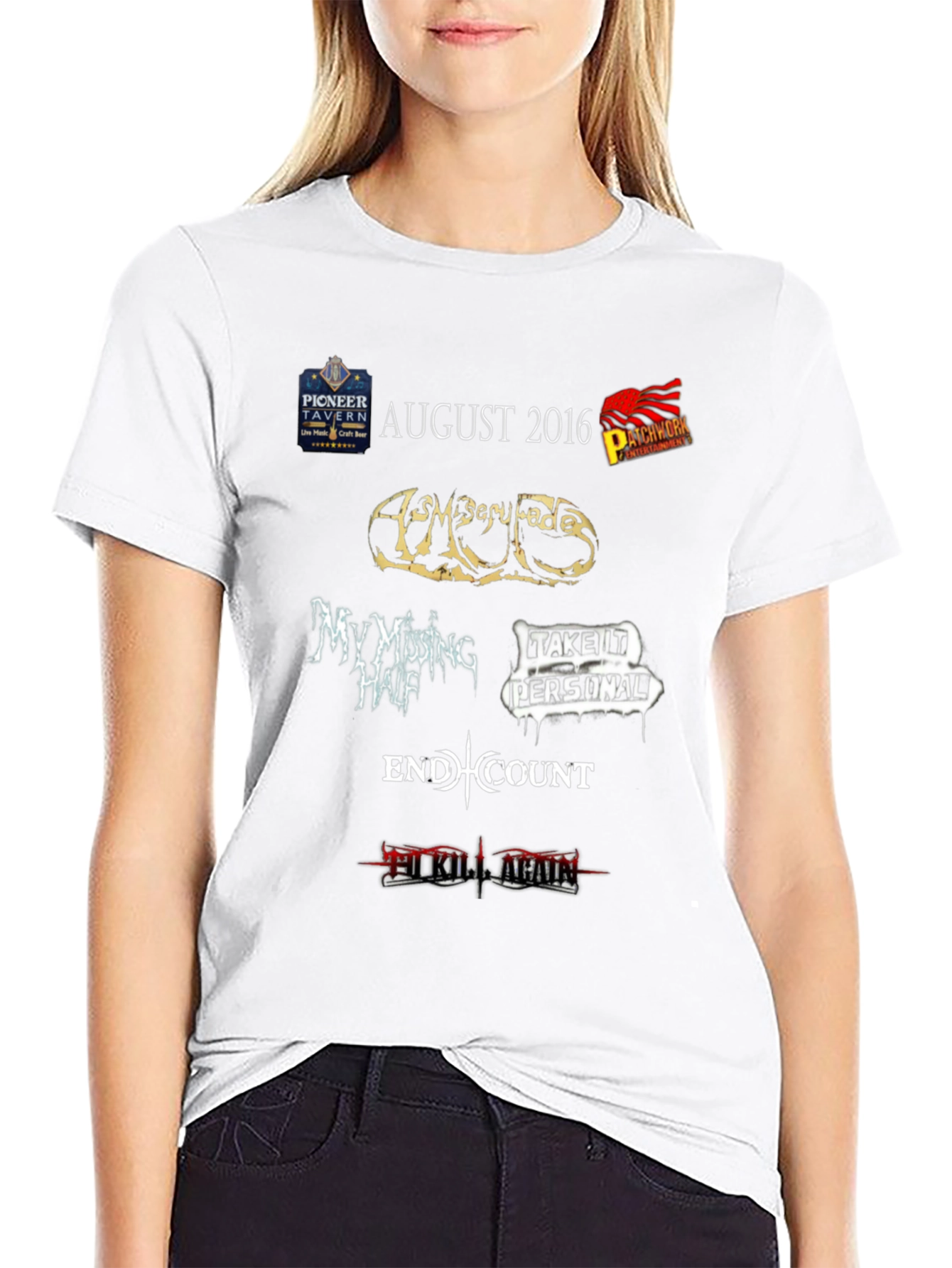 August 2016 Pioneer Tavern Concert T-Shirt