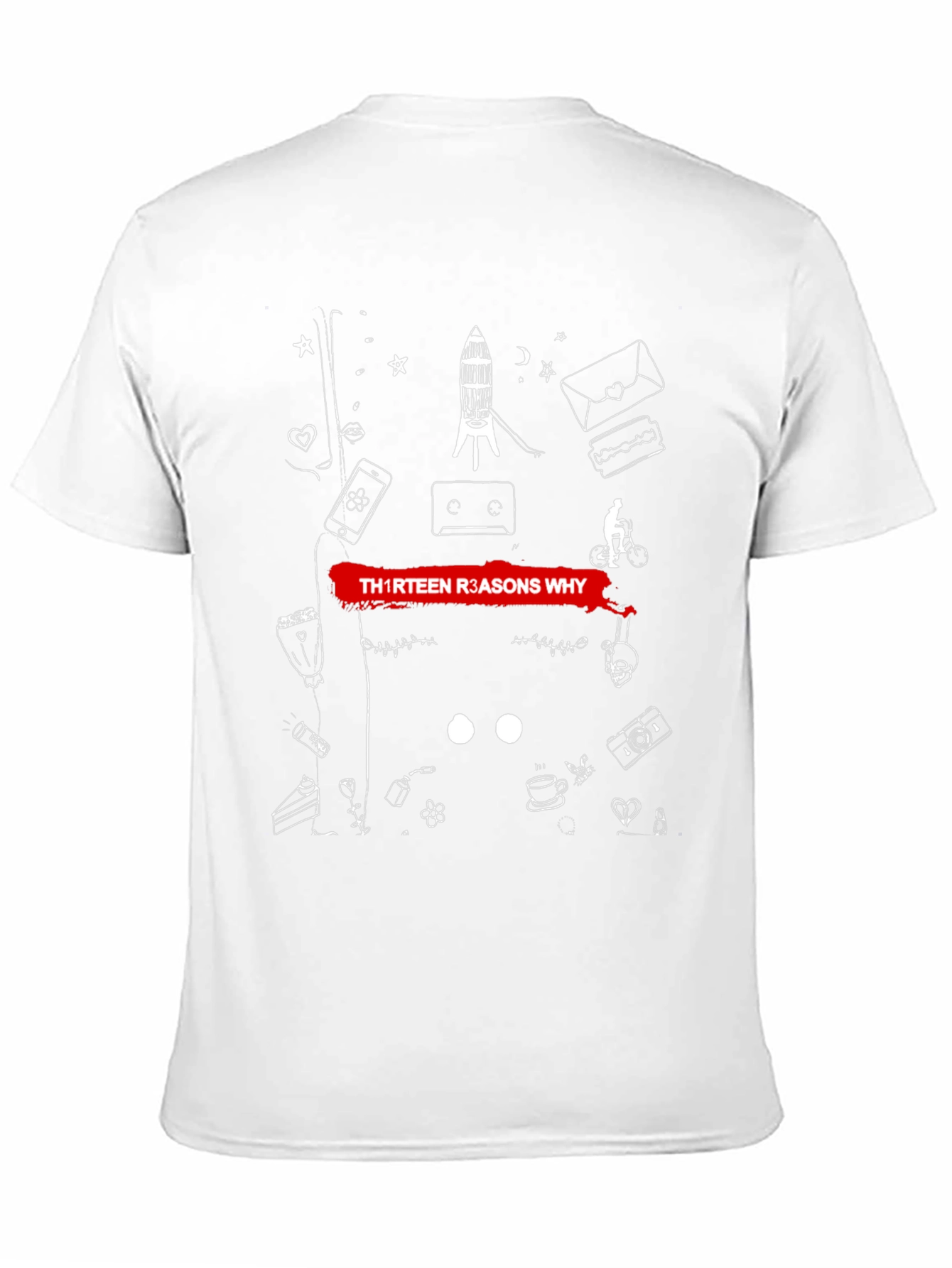 Thirteen Reasons Why Graphic Tee - Black Cotton Blend