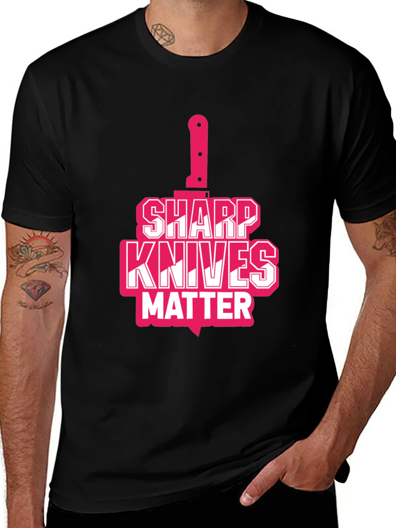 Sharp Knives Matter Graphic T-Shirt