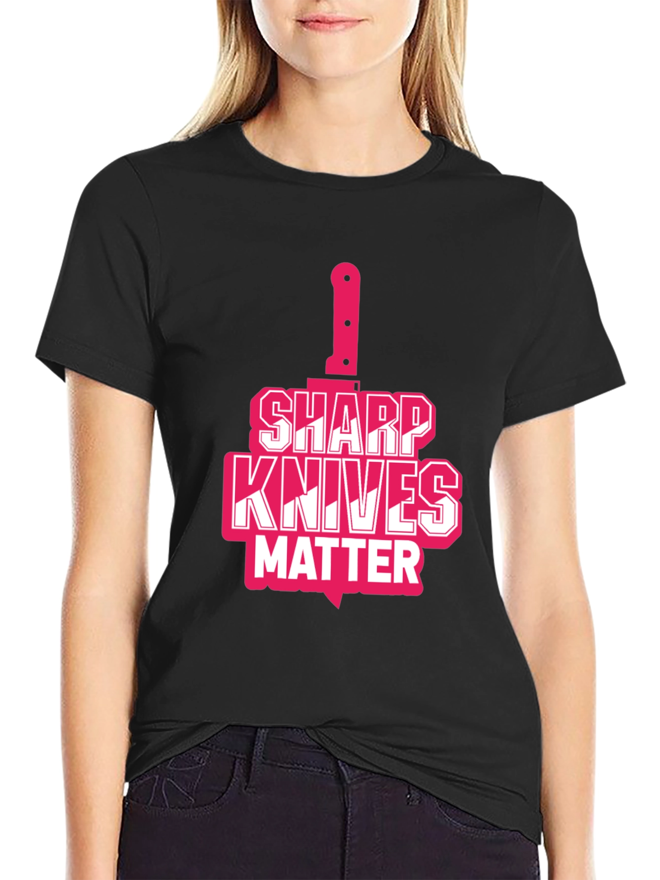 Sharp Knives Matter Graphic T-Shirt