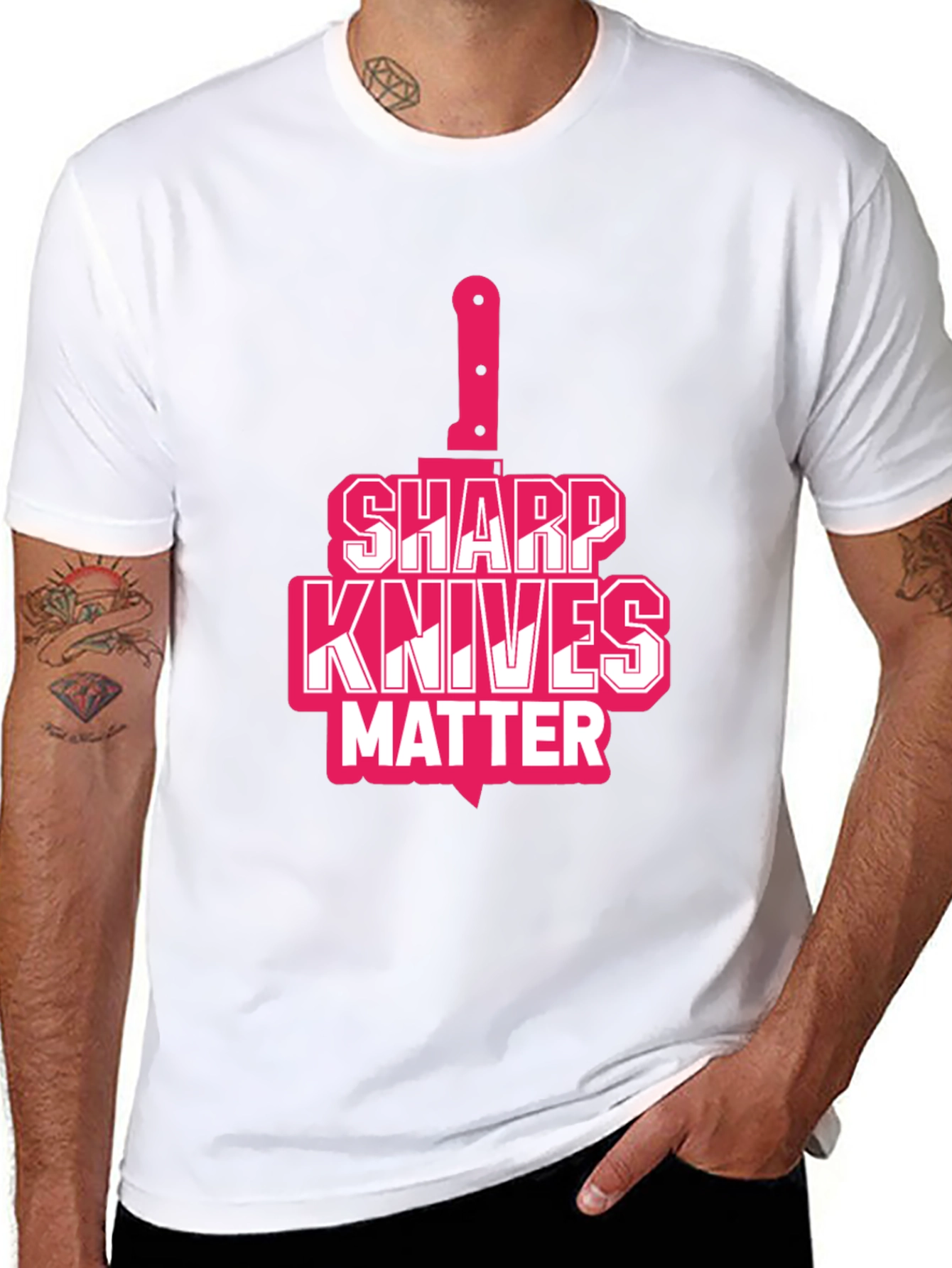 Sharp Knives Matter Graphic T-Shirt