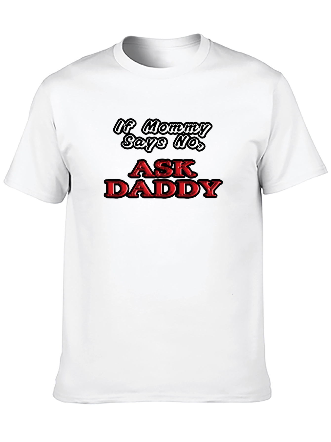 Ask Daddy Black Graphic Tee
