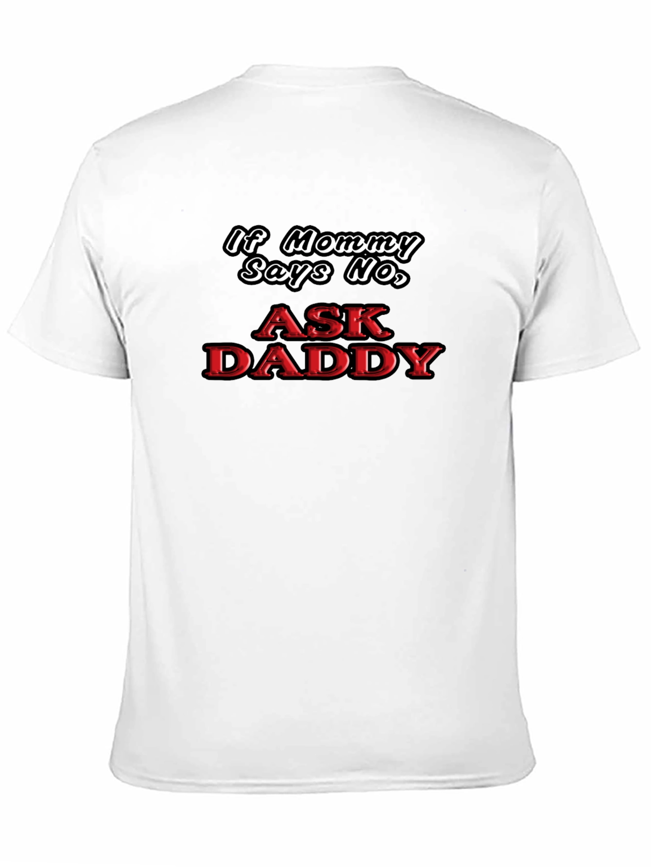 Ask Daddy Black Graphic Tee