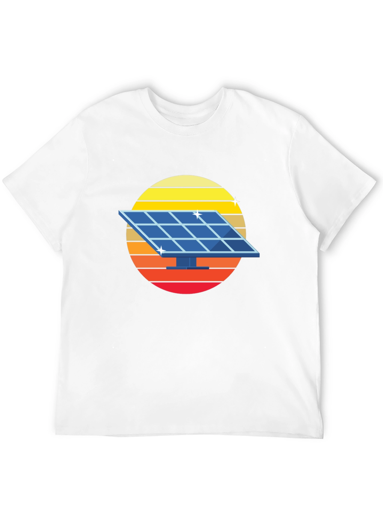Solar Panel Retro Graphic Tee - Black