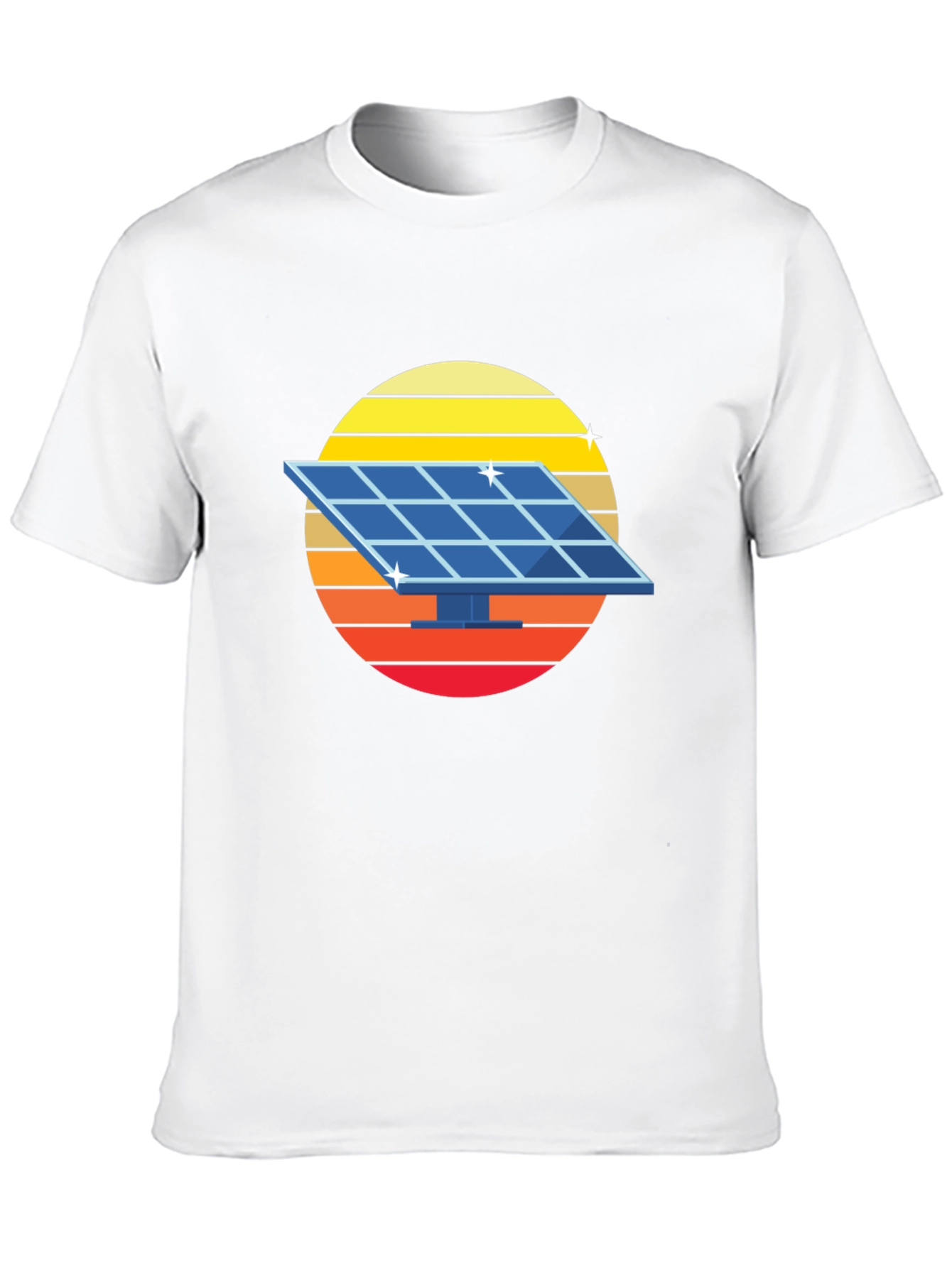 Solar Panel Retro Graphic Tee - Black