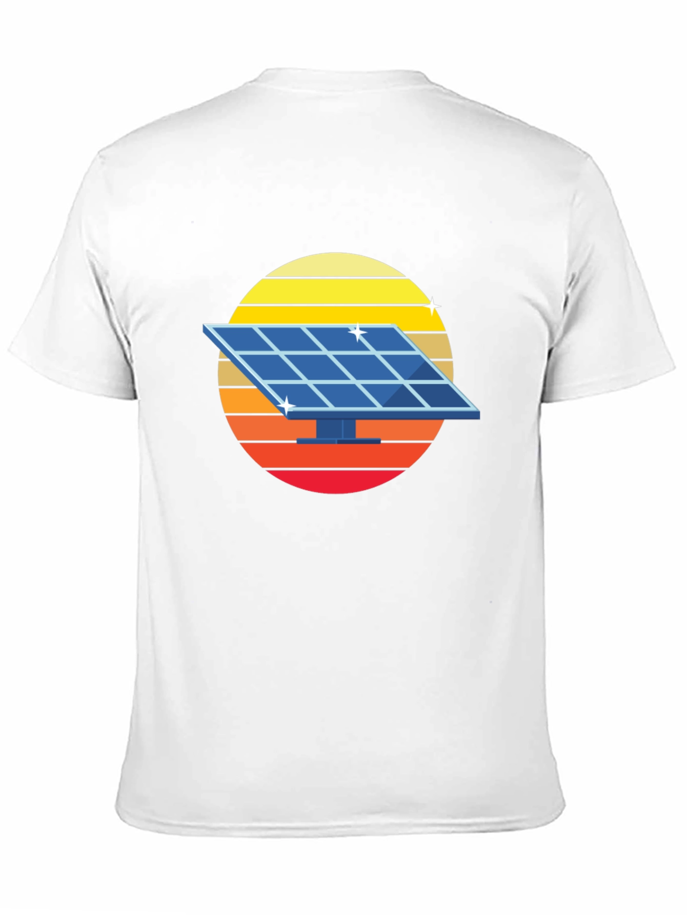 Solar Panel Retro Graphic Tee - Black