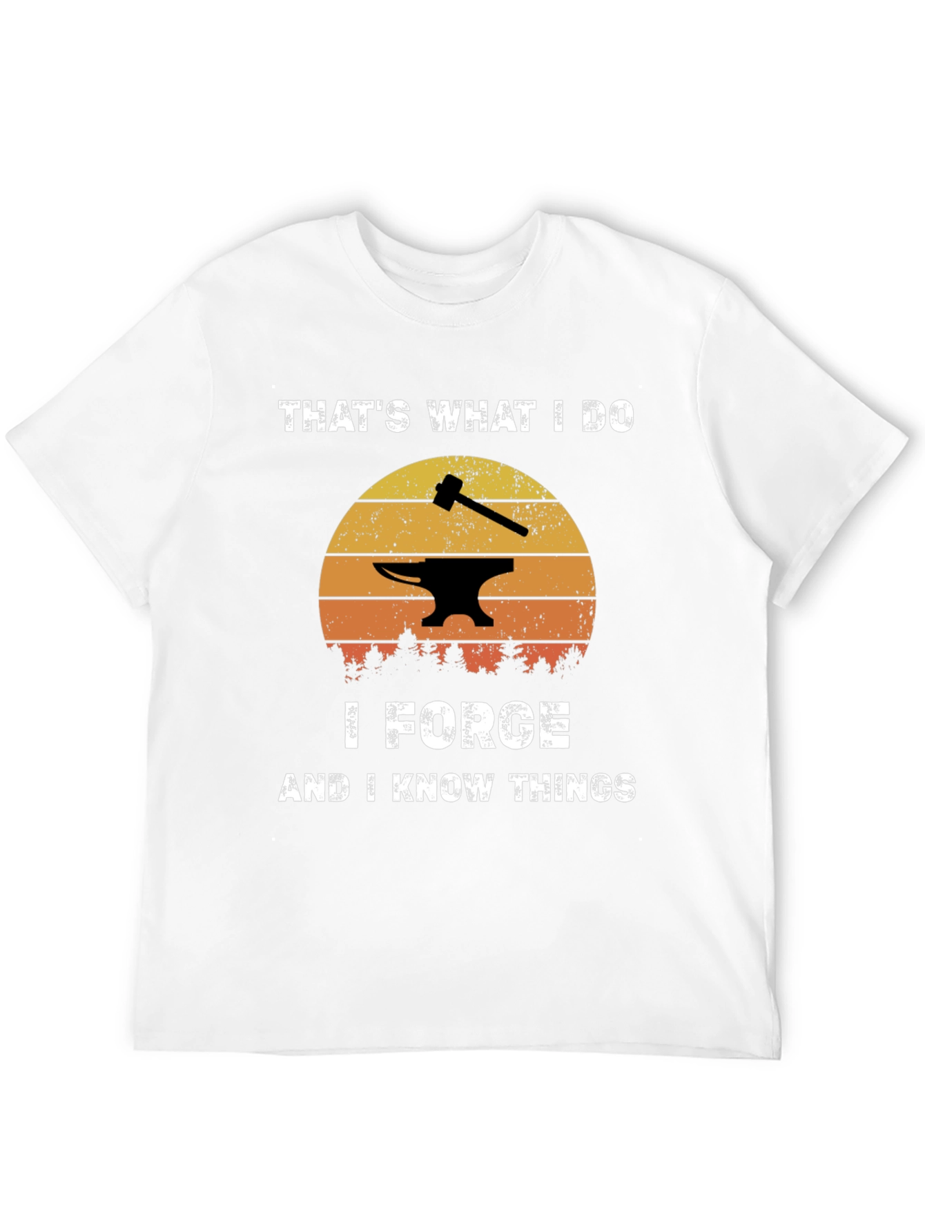 I Forge and I Know Things Black T-Shirt