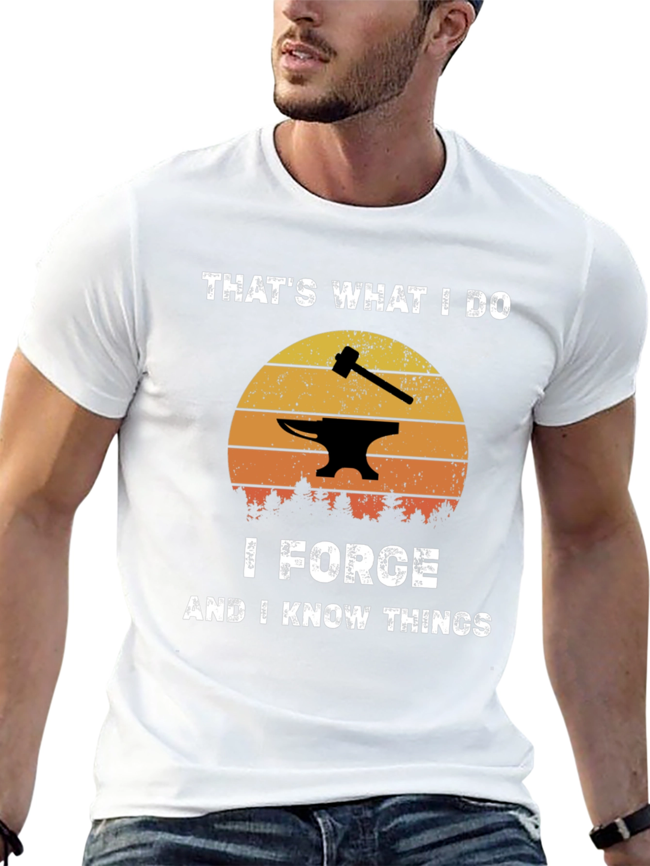 I Forge and I Know Things Black T-Shirt
