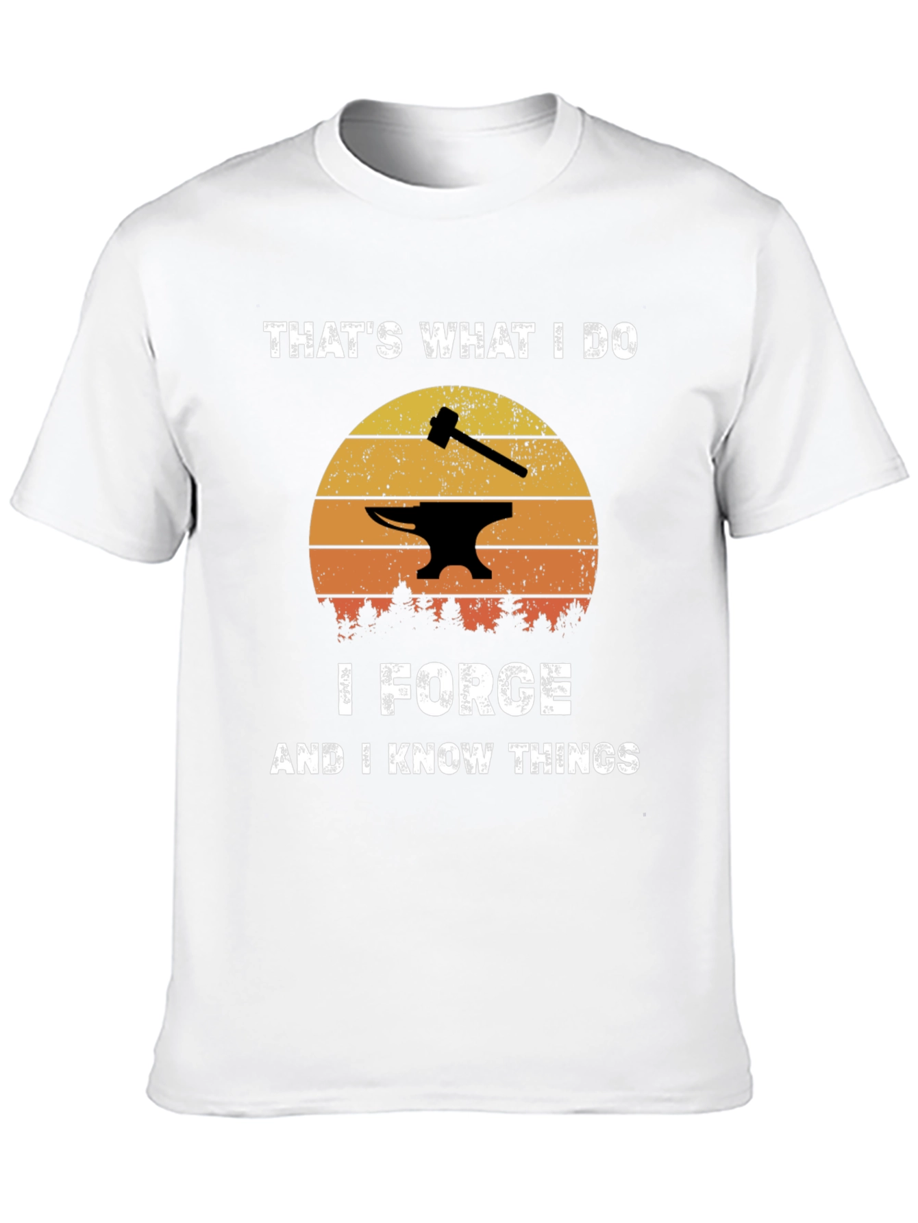 I Forge and I Know Things Black T-Shirt