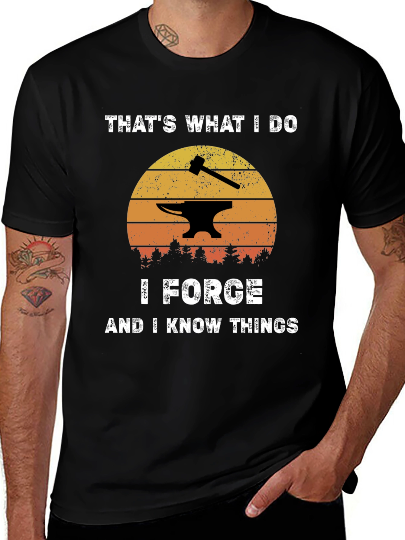 I Forge and I Know Things Black T-Shirt