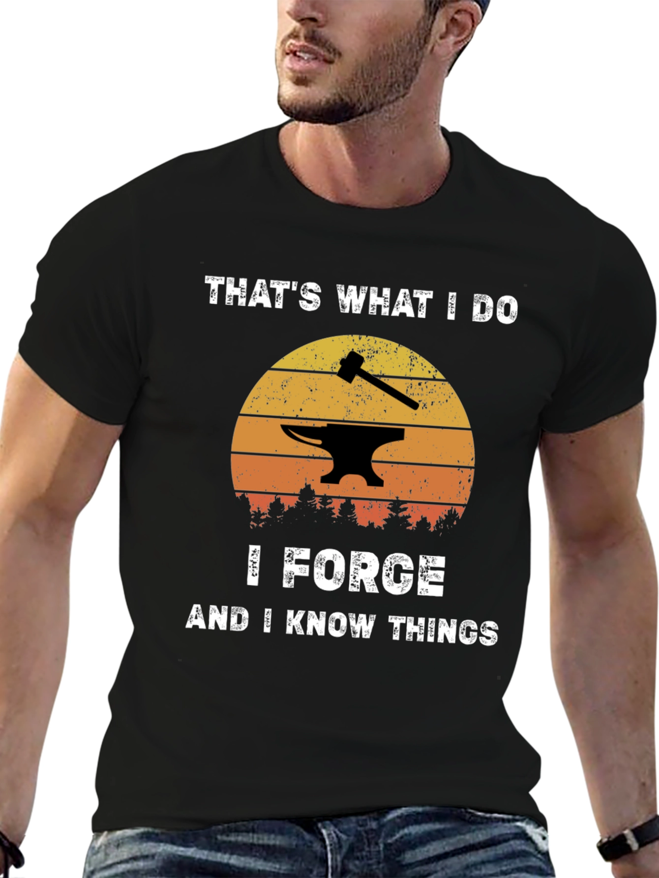 I Forge and I Know Things Black T-Shirt