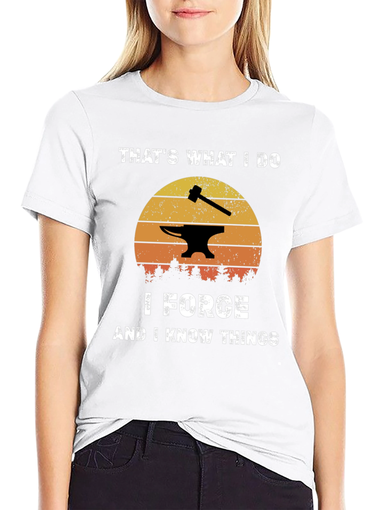 I Forge and I Know Things Black T-Shirt