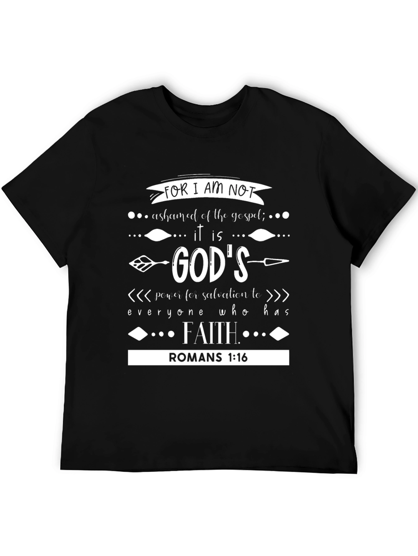 Faith-Based Graphic Tee - Romans 1:16