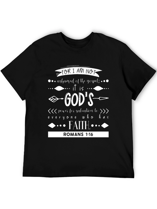 Faith-Based Graphic Tee - Romans 1:16