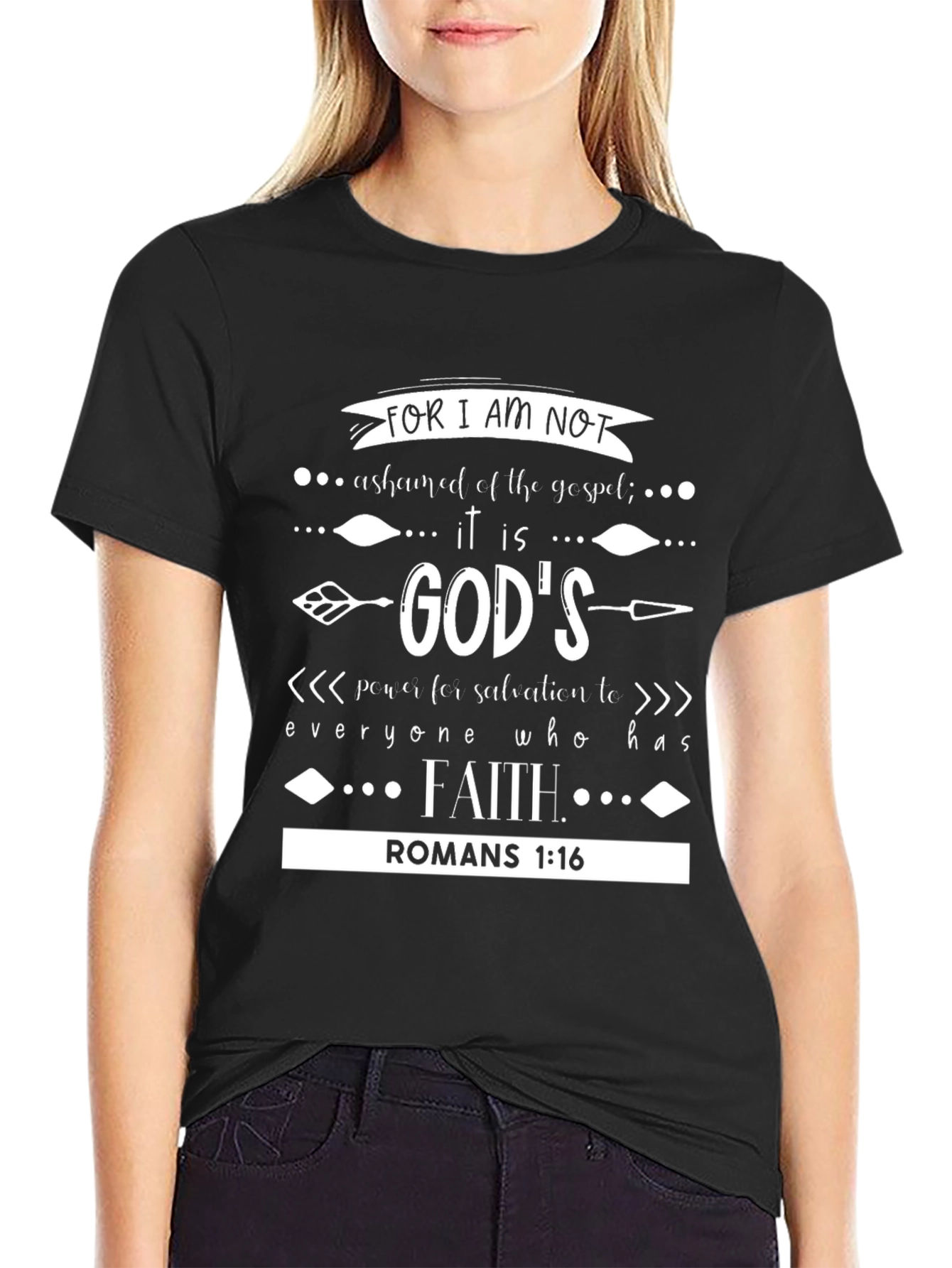 Faith-Based Graphic Tee - Romans 1:16