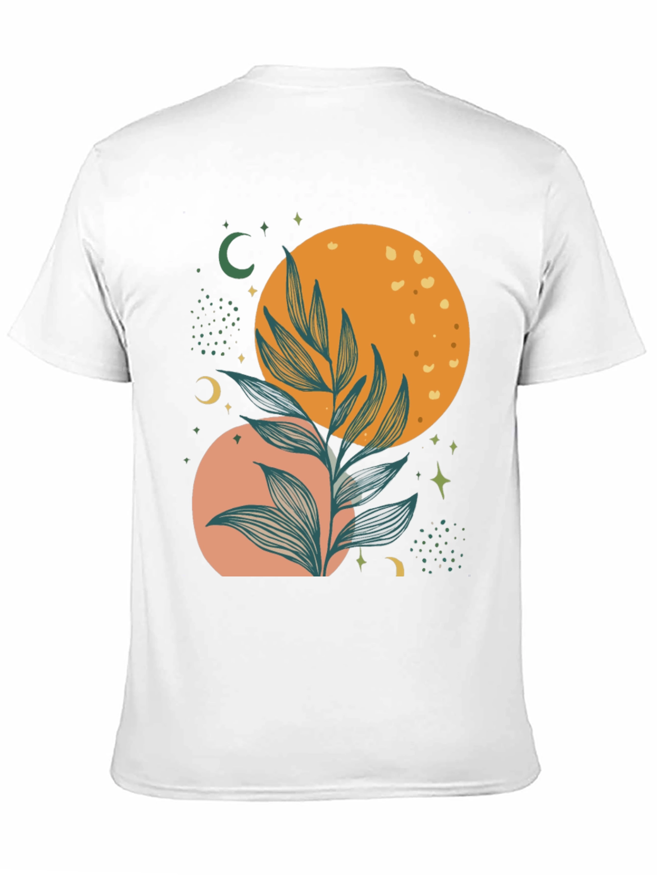 Celestial Plant Graphic Tee - Stylish Comfort