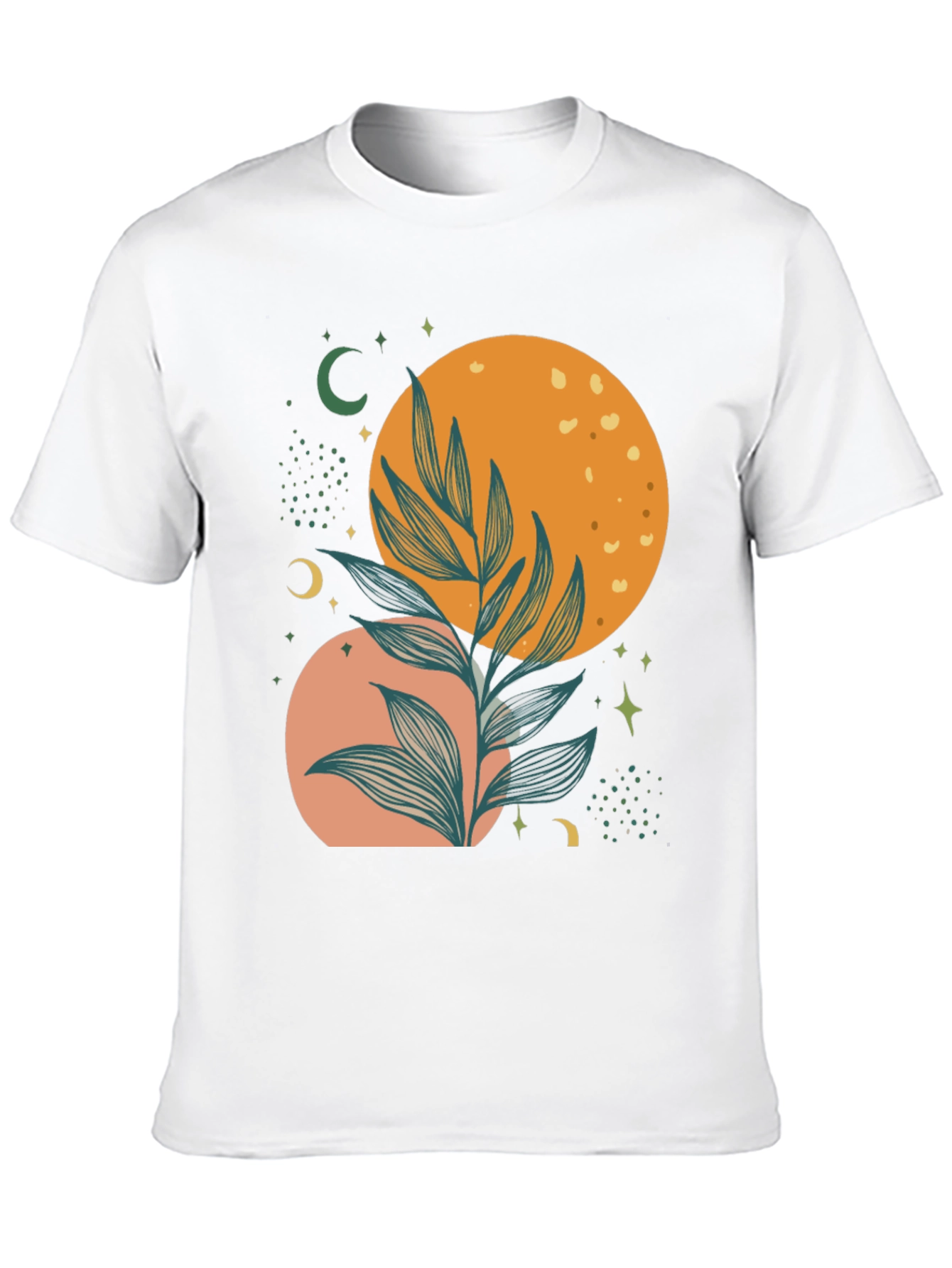 Celestial Plant Graphic Tee - Stylish Comfort