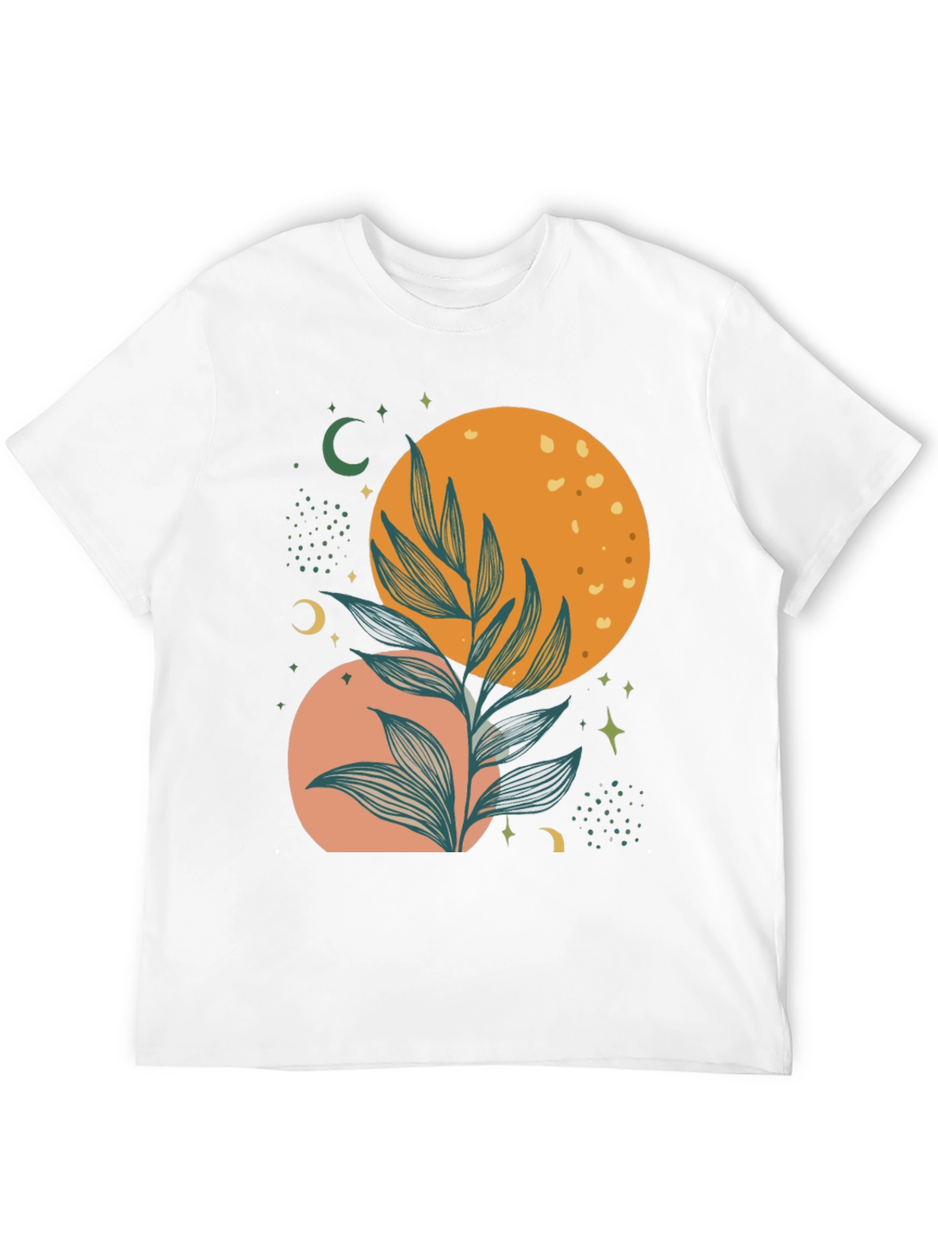 Celestial Plant Graphic Tee - Stylish Comfort
