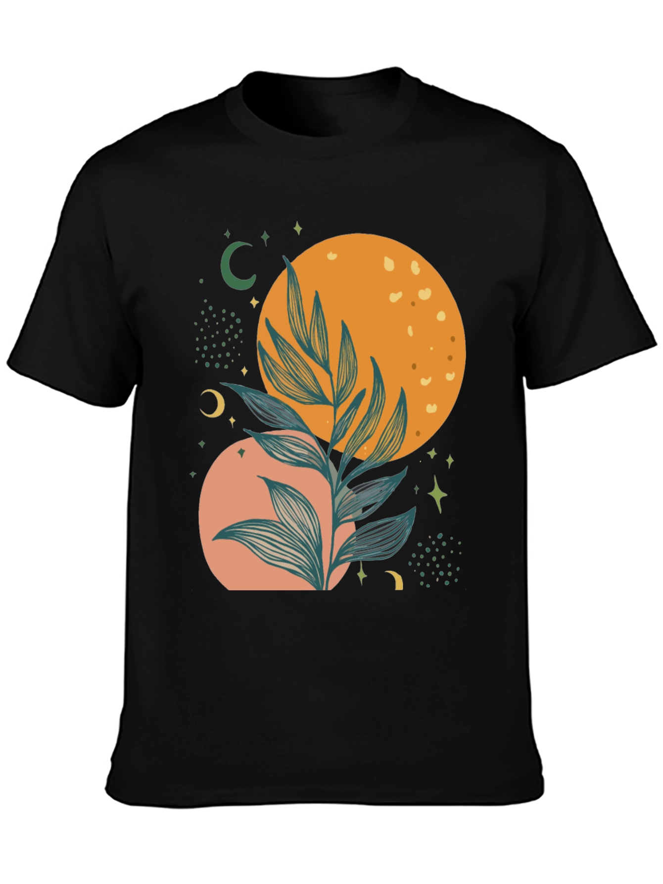 Celestial Plant Graphic Tee - Stylish Comfort