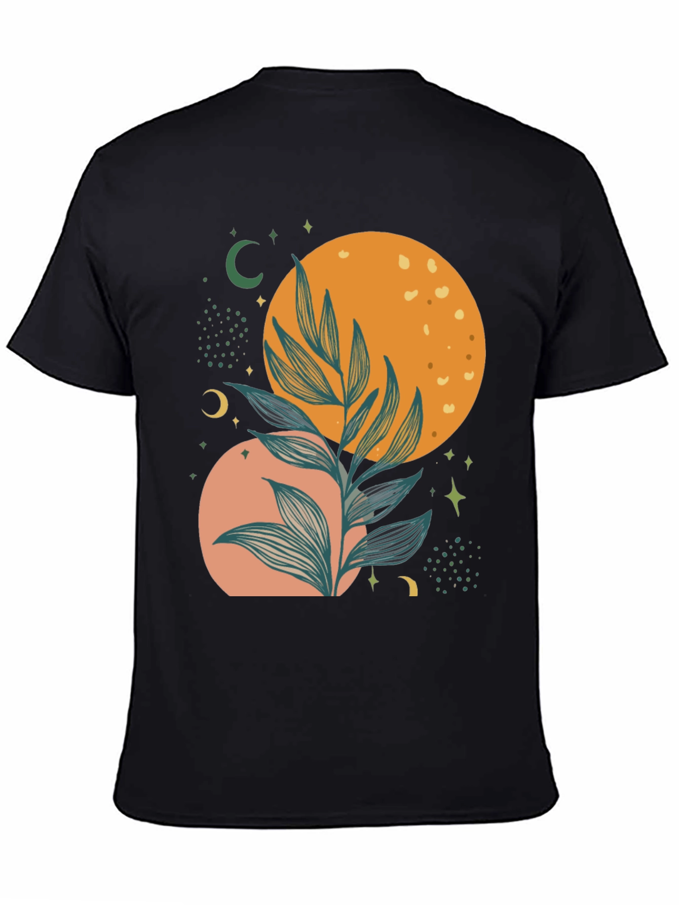 Celestial Plant Graphic Tee - Stylish Comfort