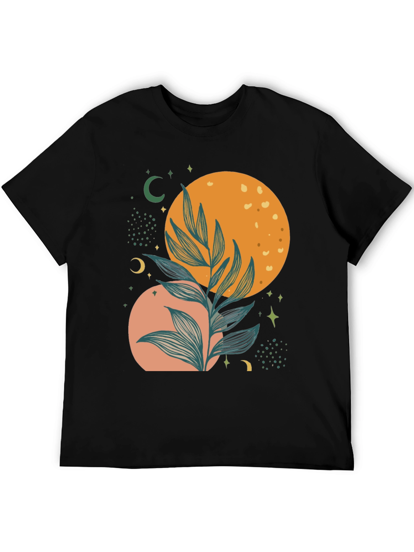 Celestial Plant Graphic Tee - Stylish Comfort
