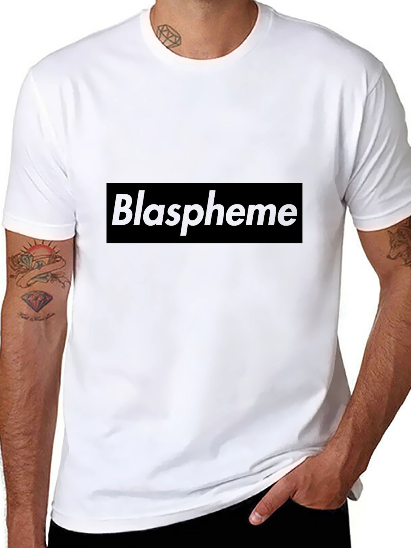 Blaspheme Graphic Tee - Bold Statement Style