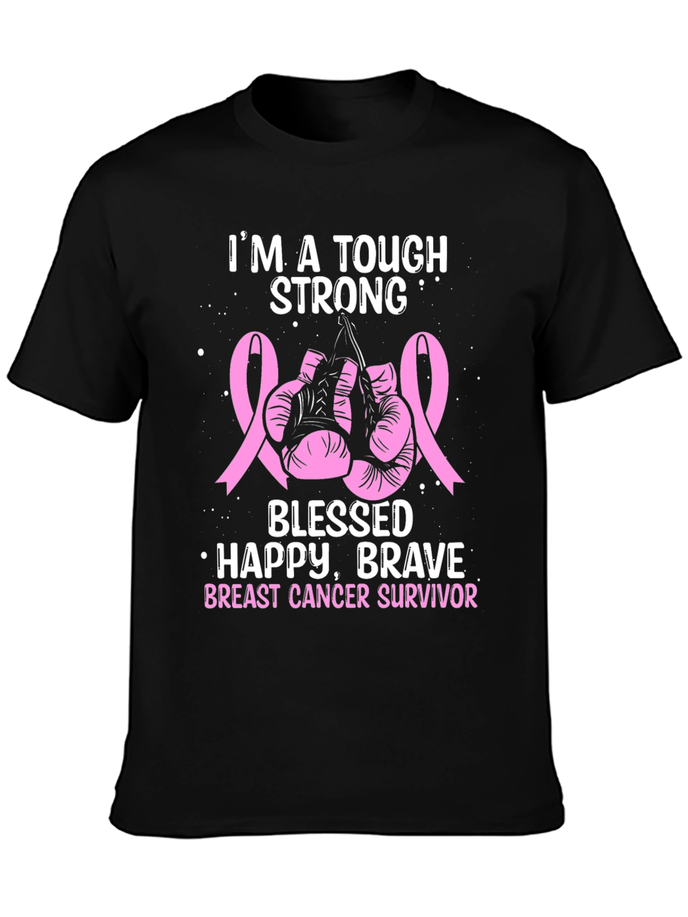 Breast Cancer Survivor Tough Strong T-Shirt