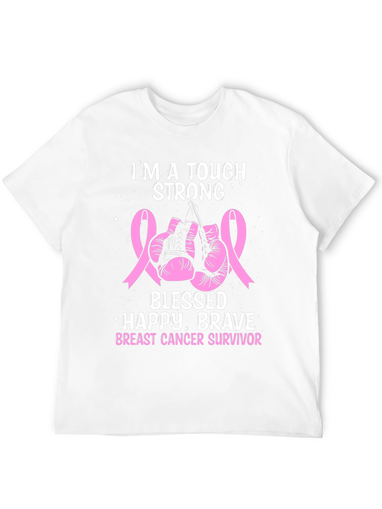 Breast Cancer Survivor Tough Strong T-Shirt