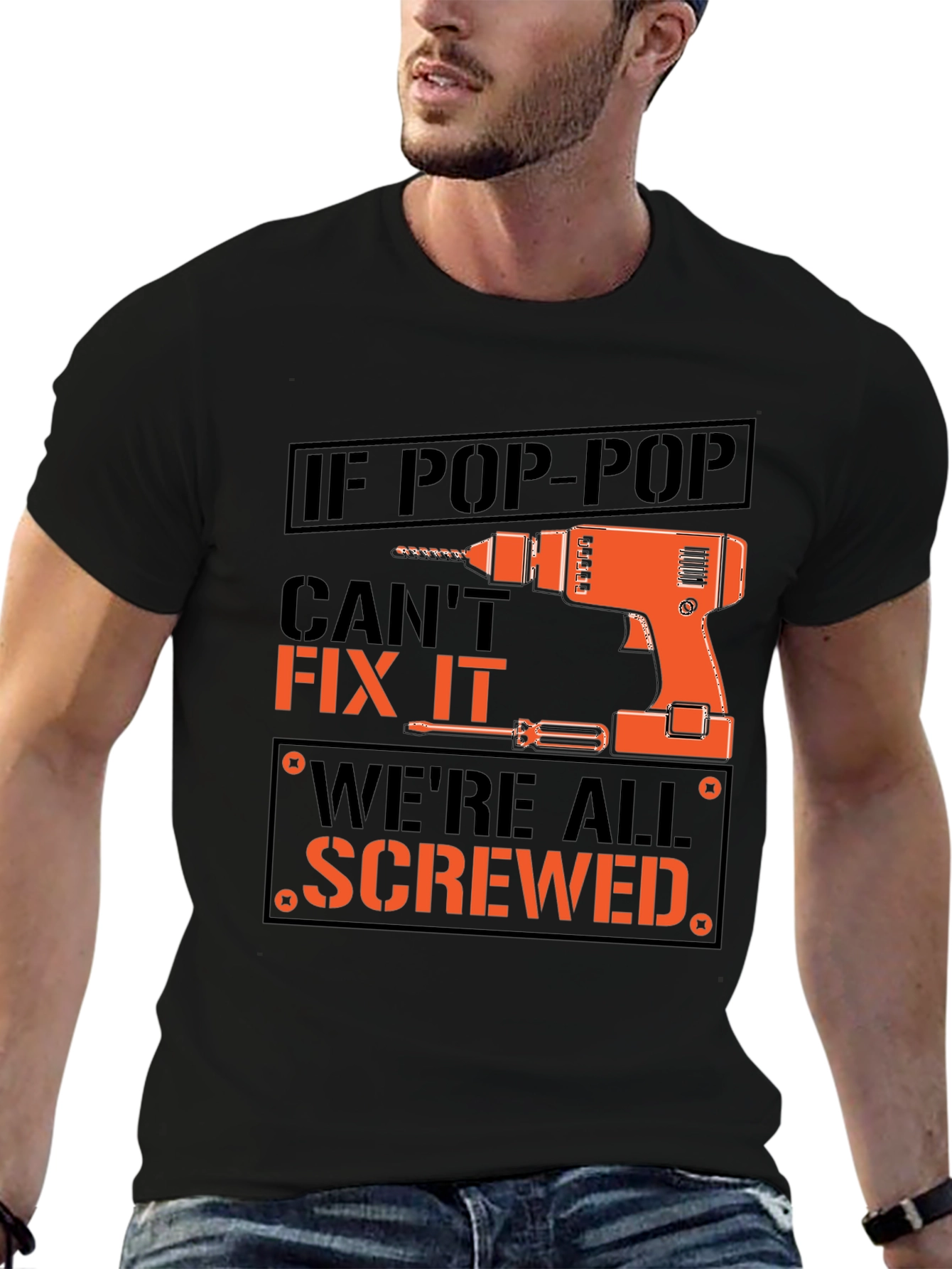 Pop-Pop Fix It T-Shirt - Funny Grandpa Gift