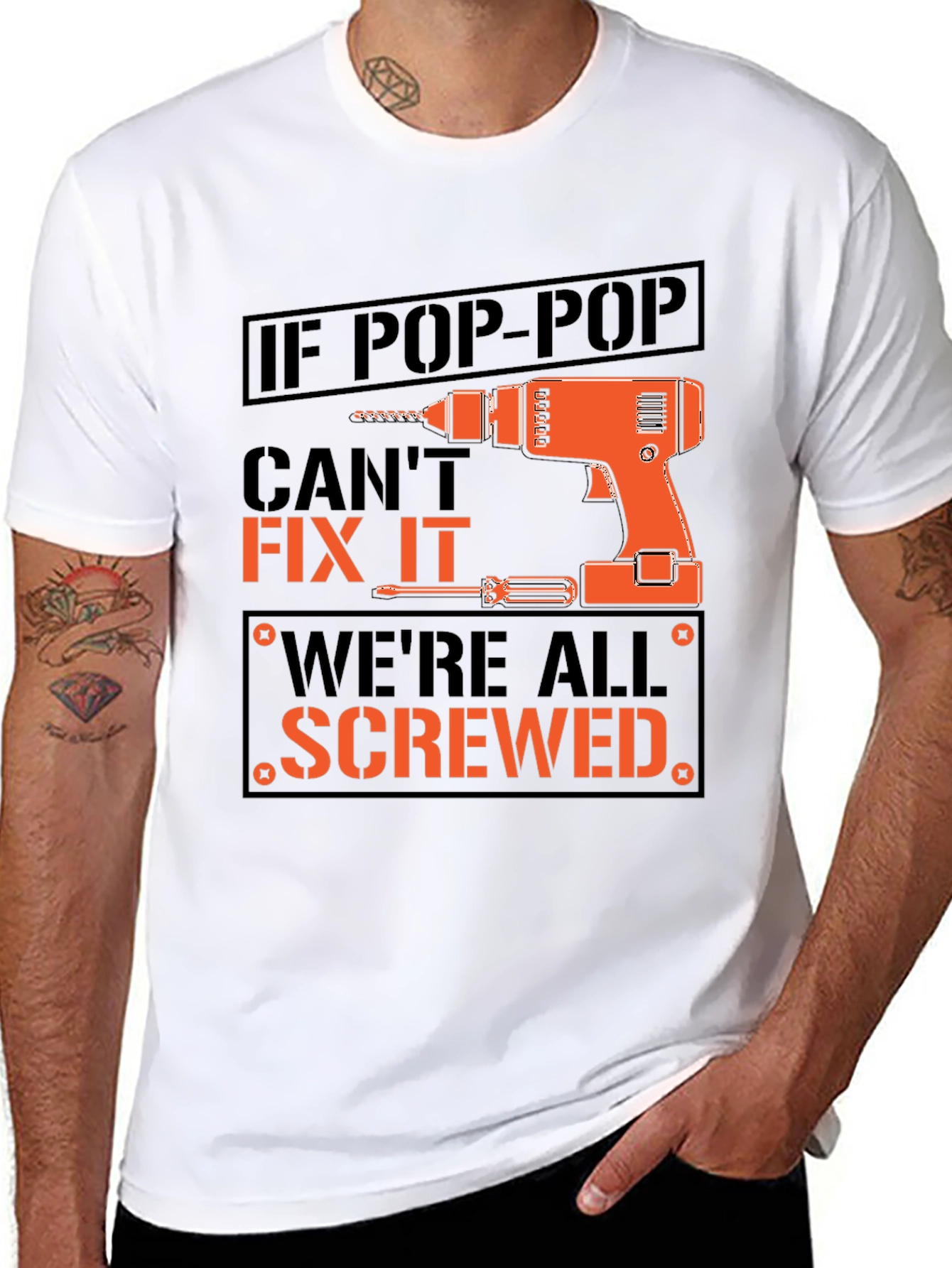 Pop-Pop Fix It T-Shirt - Funny Grandpa Gift
