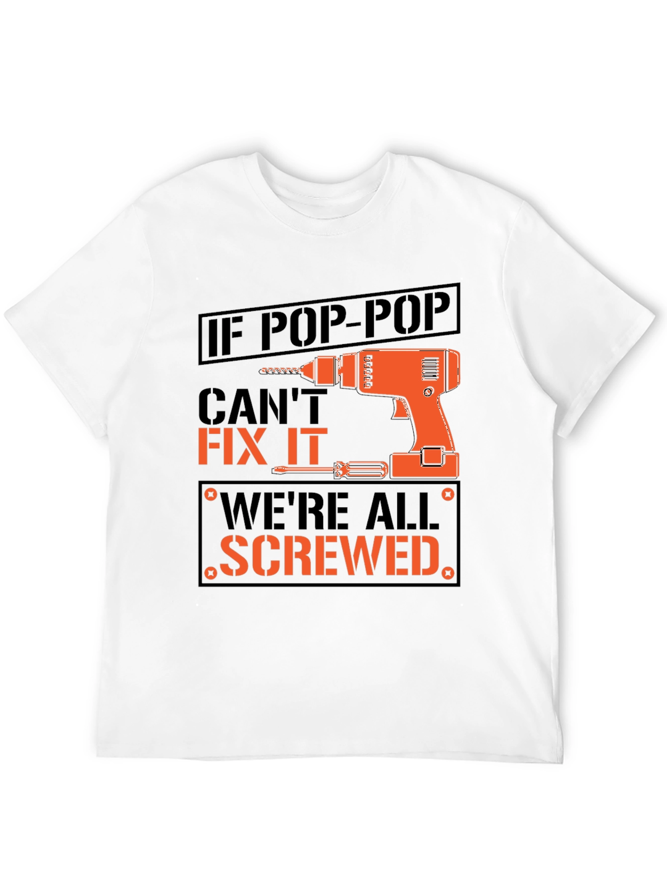 Pop-Pop Fix It T-Shirt - Funny Grandpa Gift