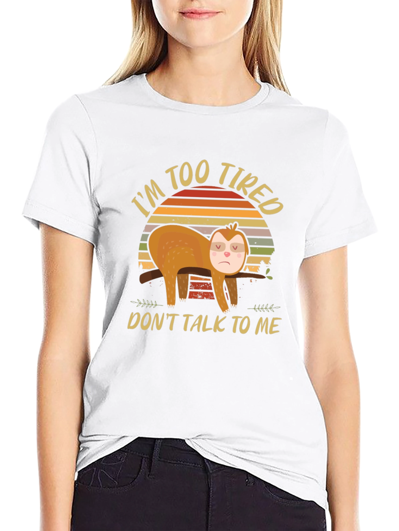 Im Too Tired Sloth Graphic Tee