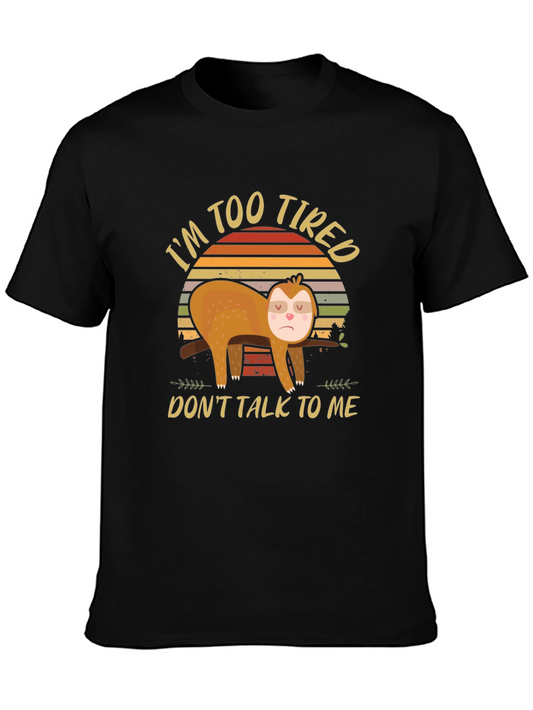 Im Too Tired Sloth Graphic Tee