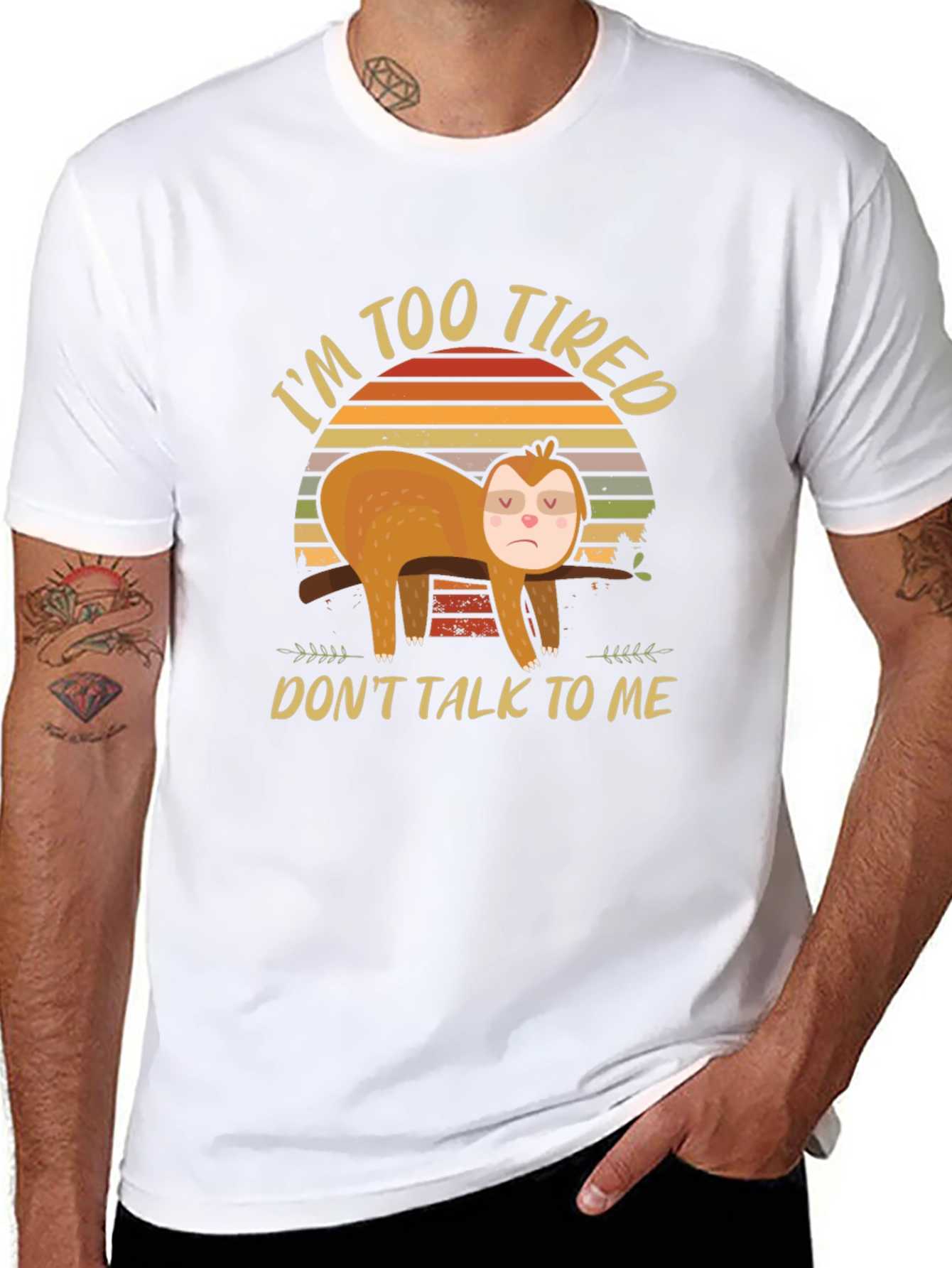 Im Too Tired Sloth Graphic Tee