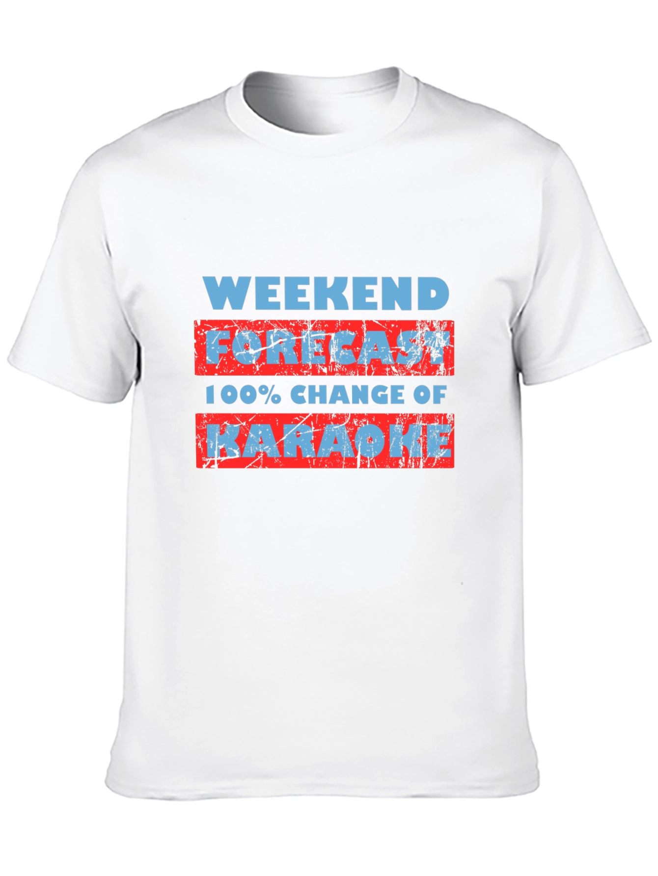 Weekend Karaoke Forecast Graphic T-Shirt
