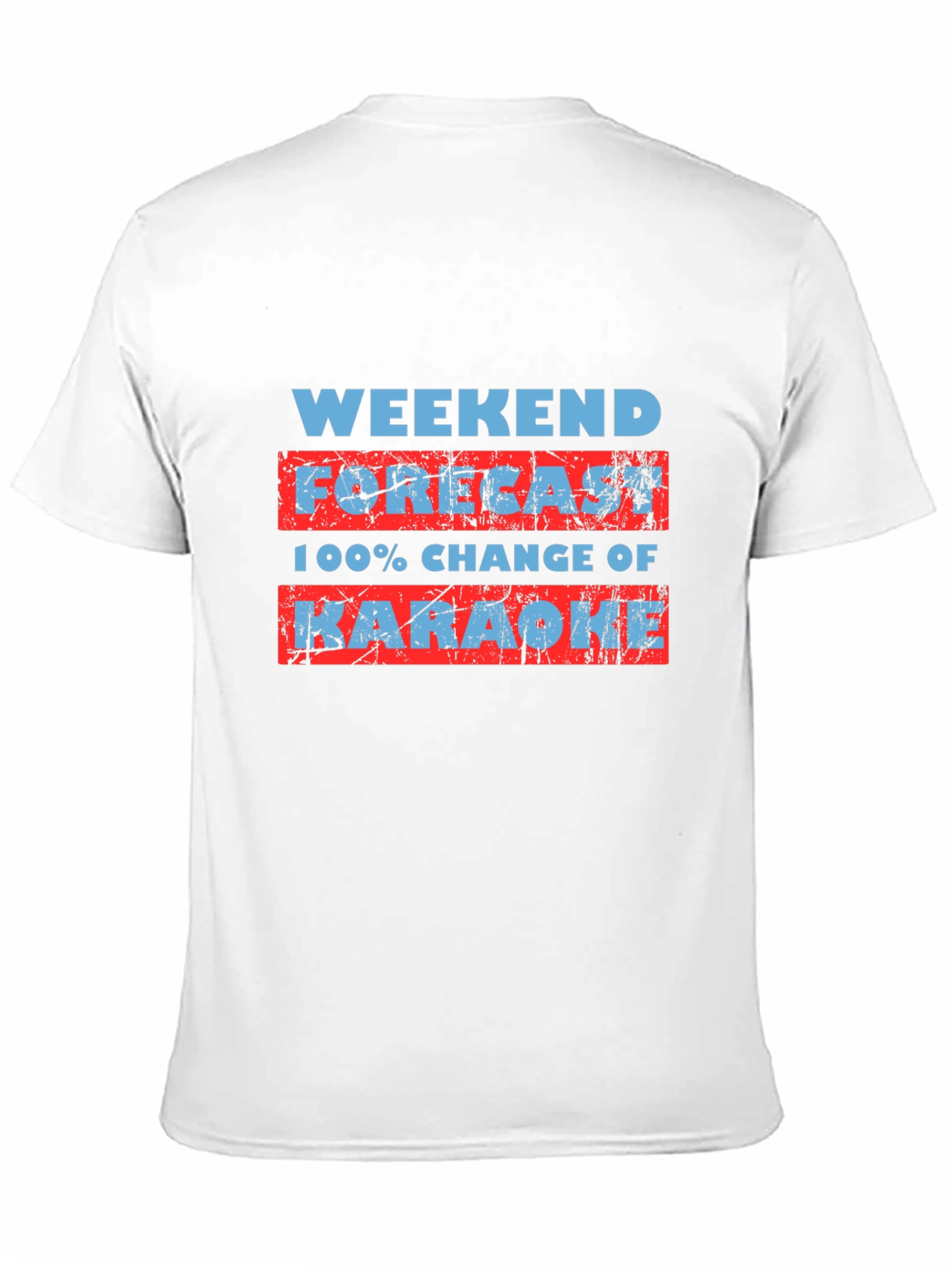 Weekend Karaoke Forecast Graphic T-Shirt