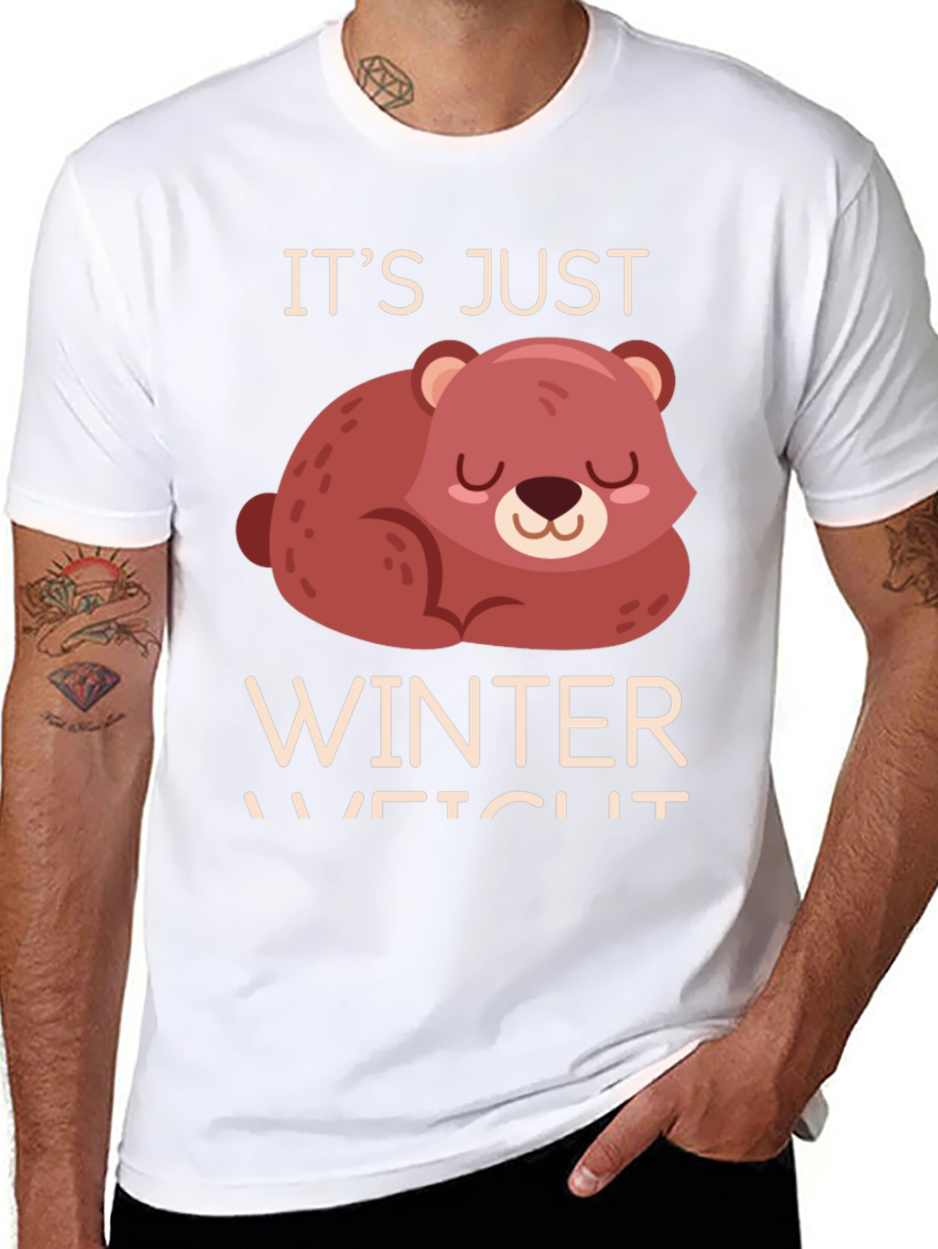 Winter Weight Bear T-Shirt - Cozy & Comfortable