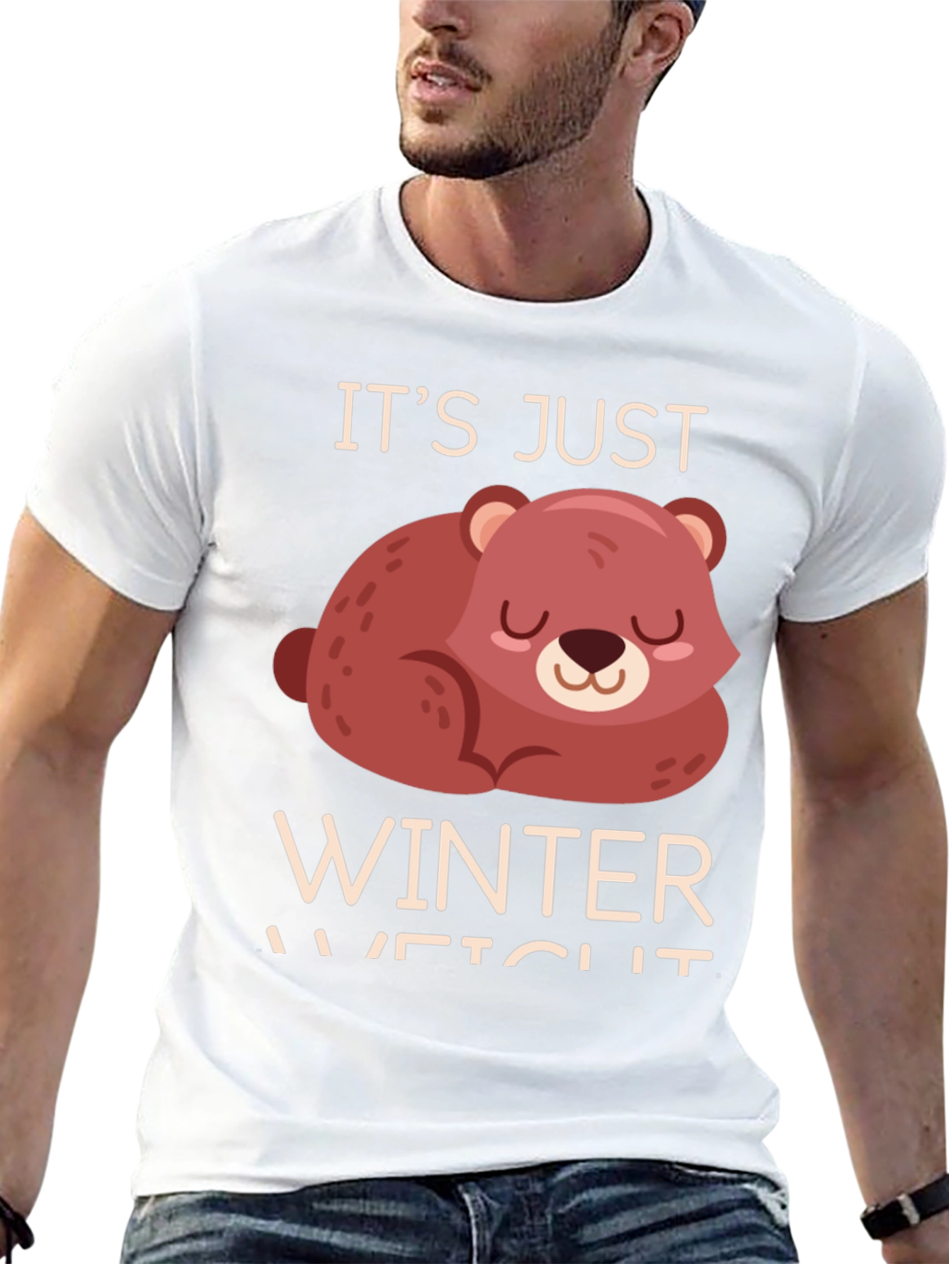 Winter Weight Bear T-Shirt - Cozy & Comfortable