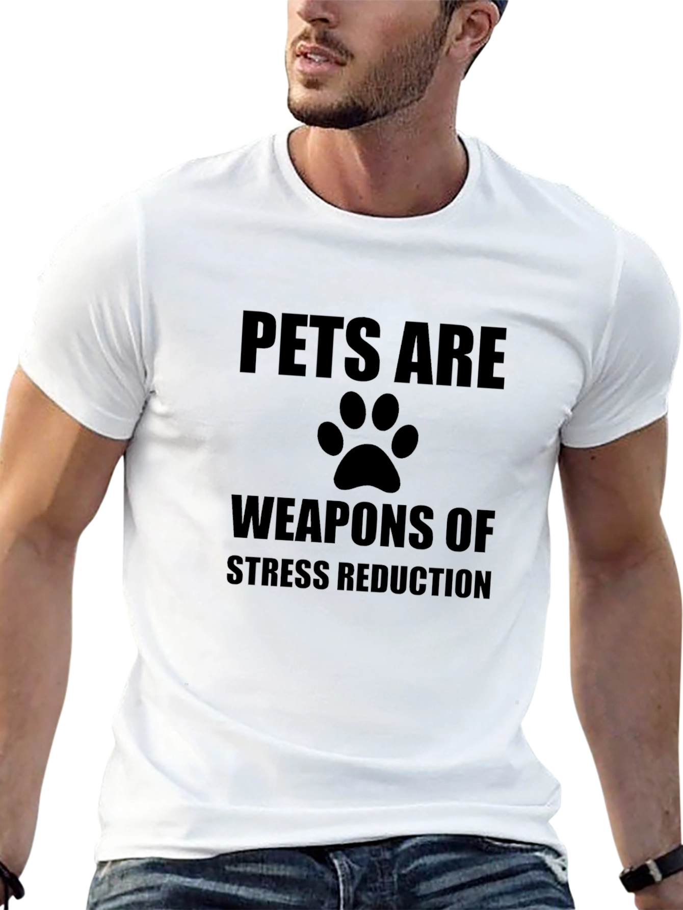 Pets Are Weapons of Stress Reduction T-Shirt