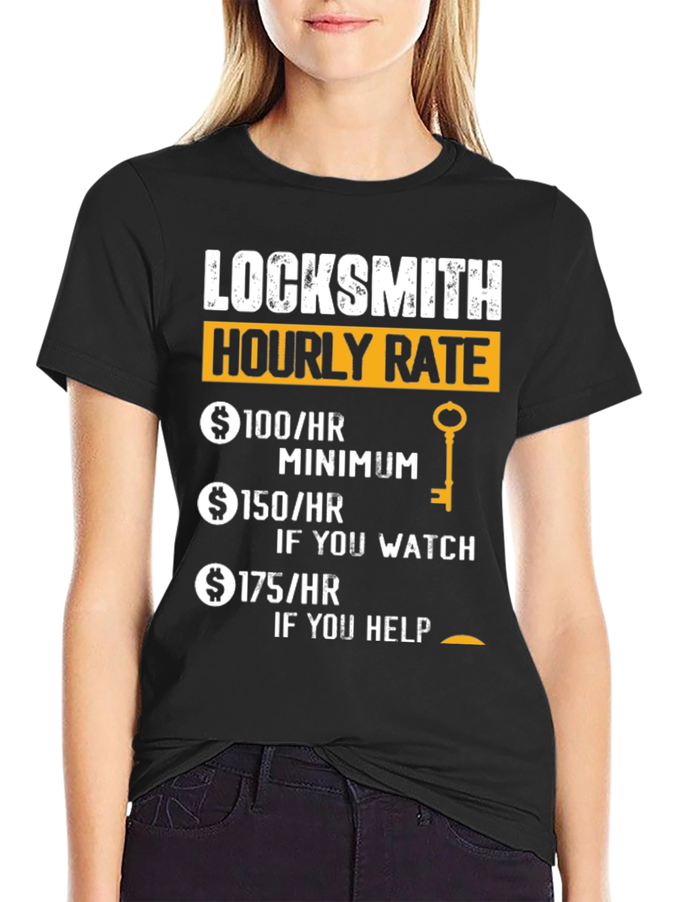 Locksmith Hourly Rate Funny T-Shirt