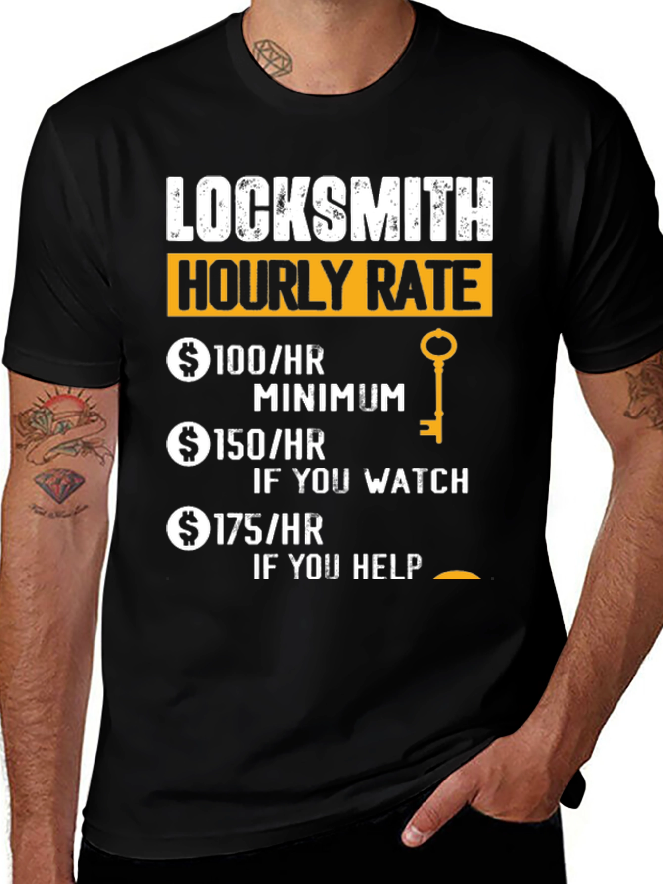 Locksmith Hourly Rate Funny T-Shirt