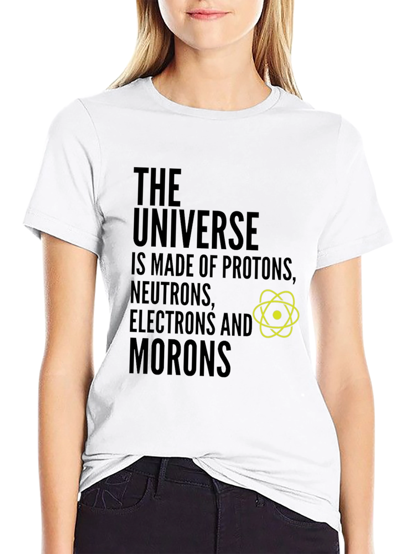 Funny Science T-Shirt: The Universe & Morons