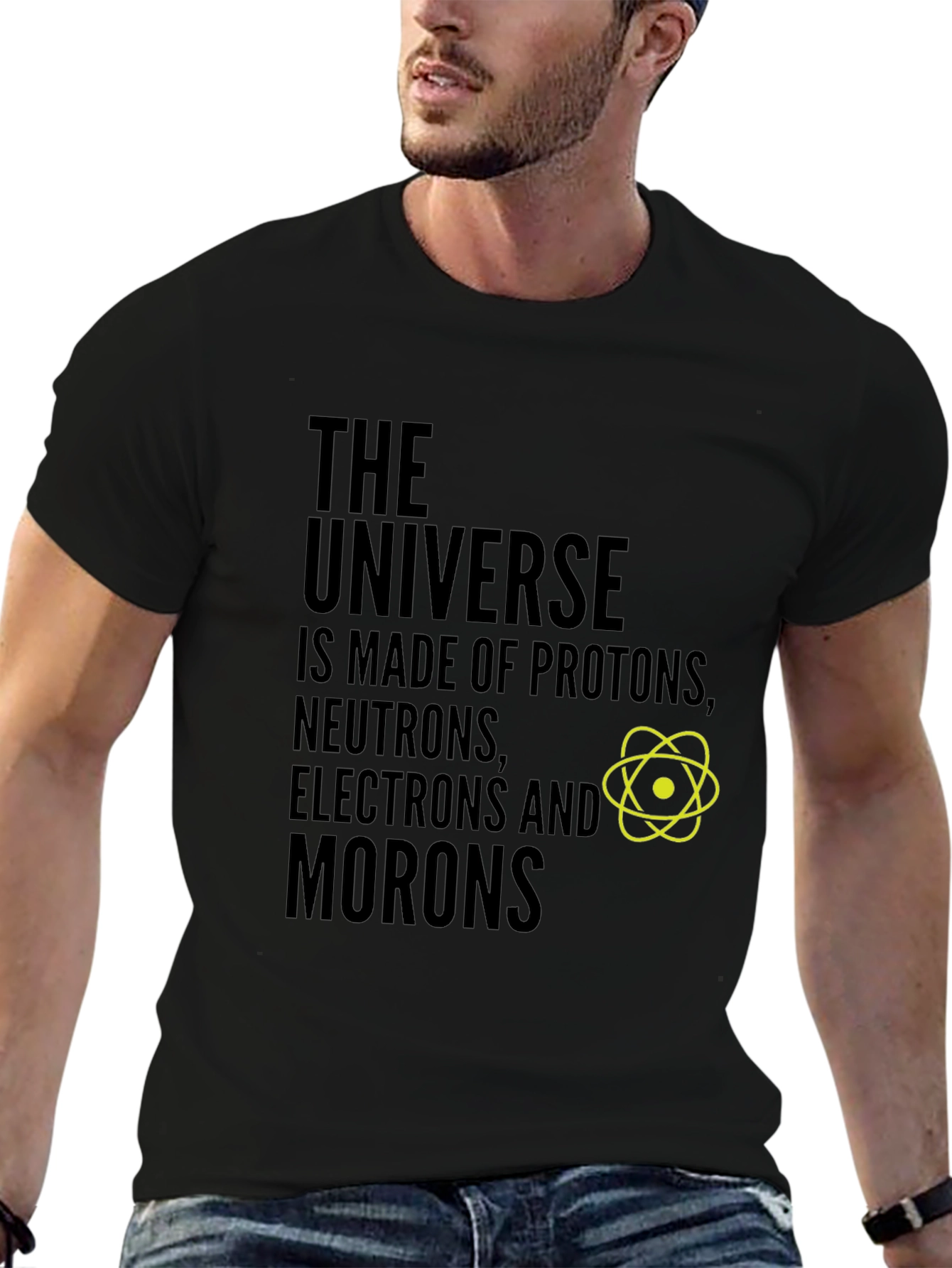 Funny Science T-Shirt: The Universe & Morons