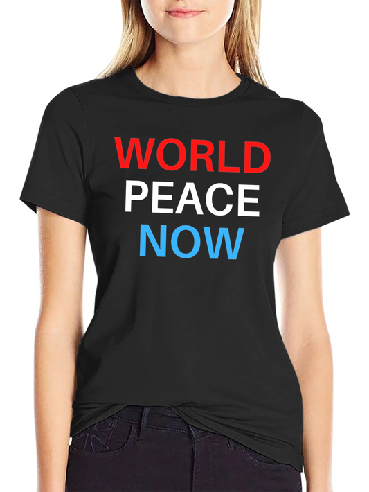 World Peace Now Graphic Tee - Black