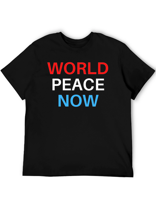 World Peace Now Graphic Tee - Black