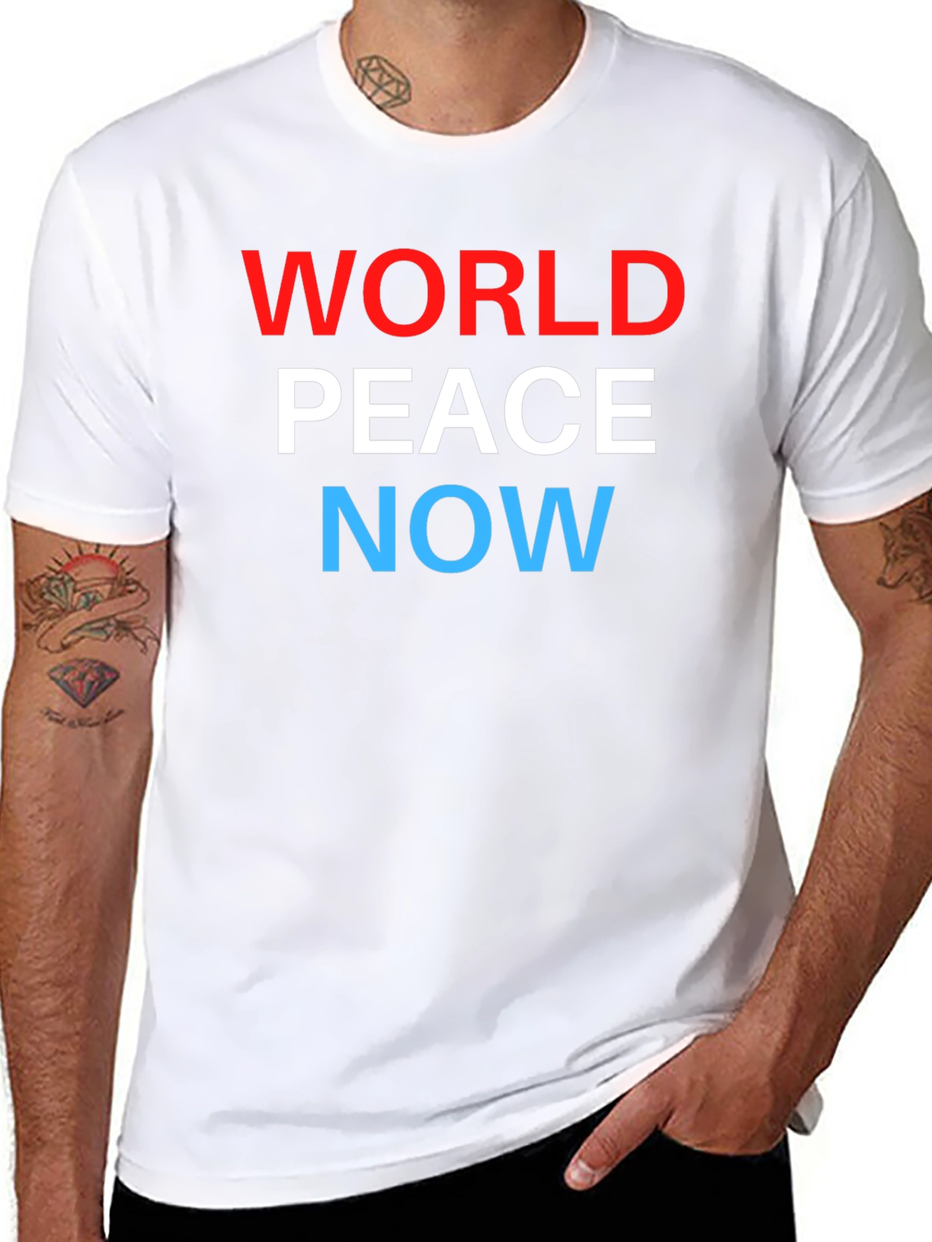 World Peace Now Graphic Tee - Black