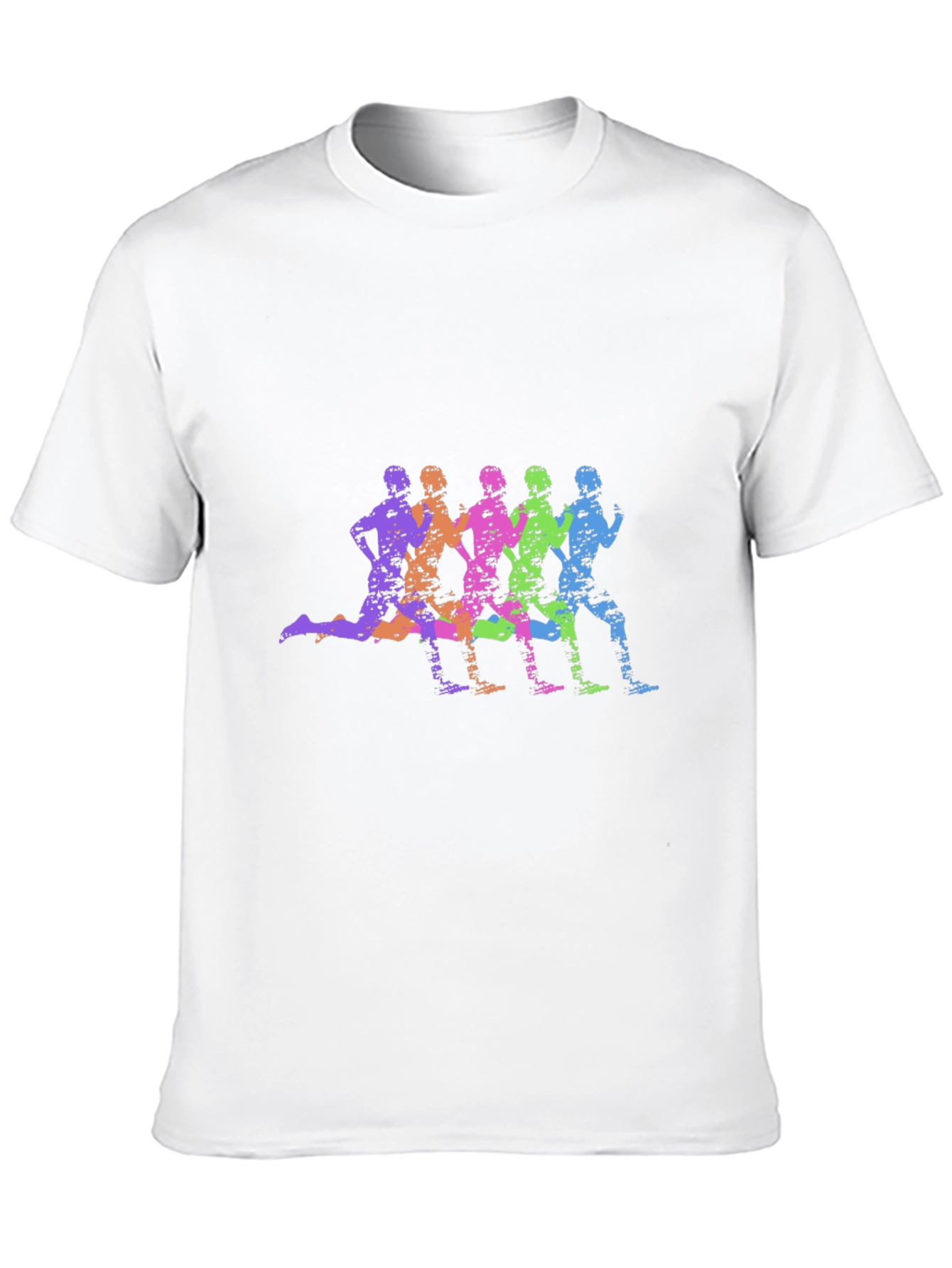 Colorful Running Silhouette T-Shirt