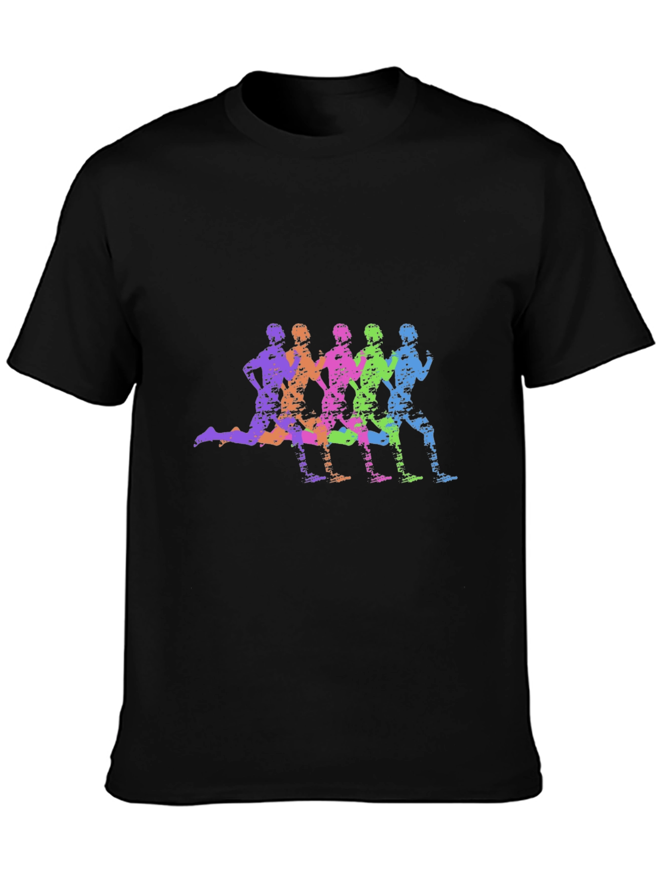 Colorful Running Silhouette T-Shirt