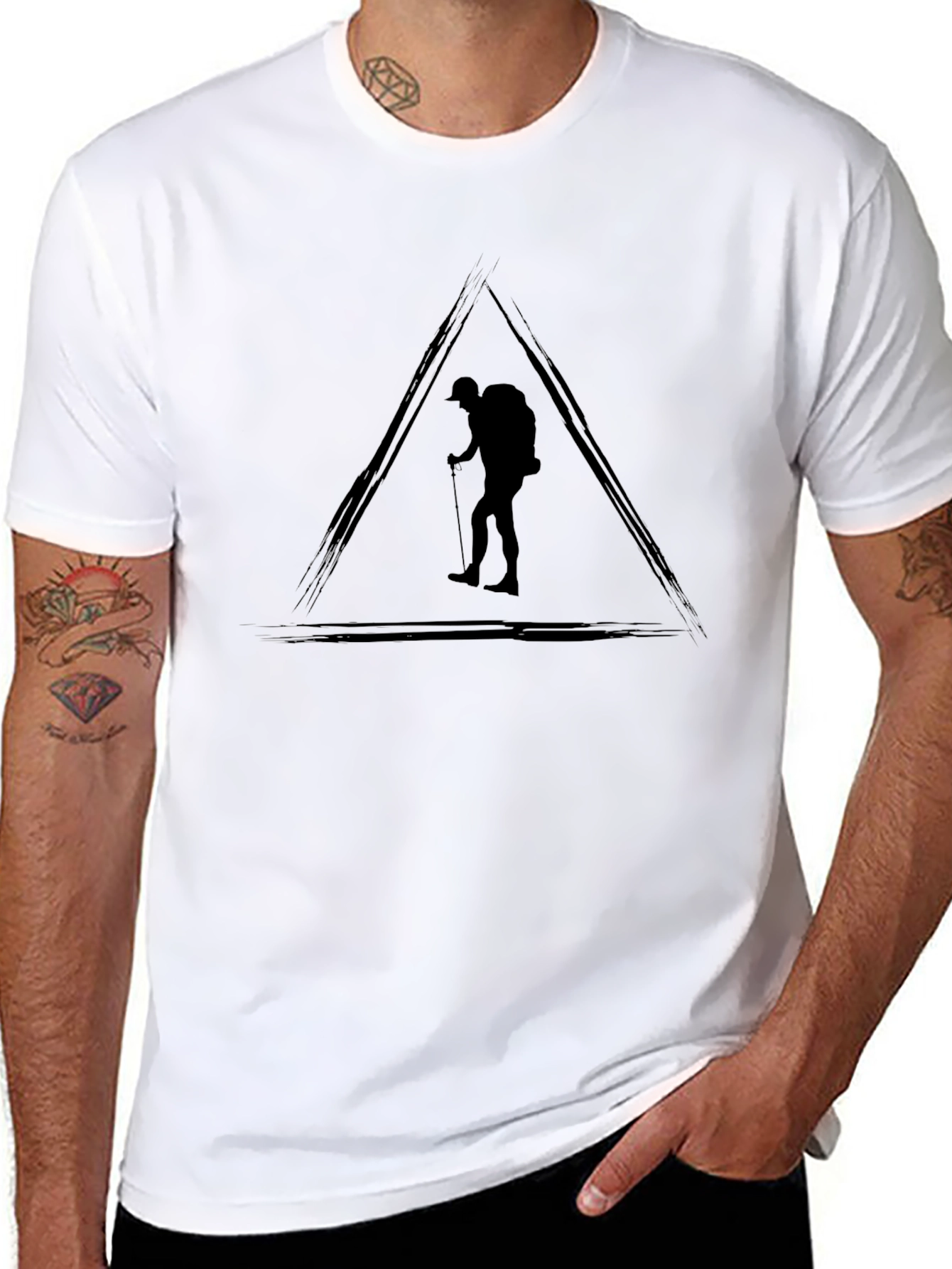 Hiking Silhouette T-Shirt - Outdoor Adventure Tee